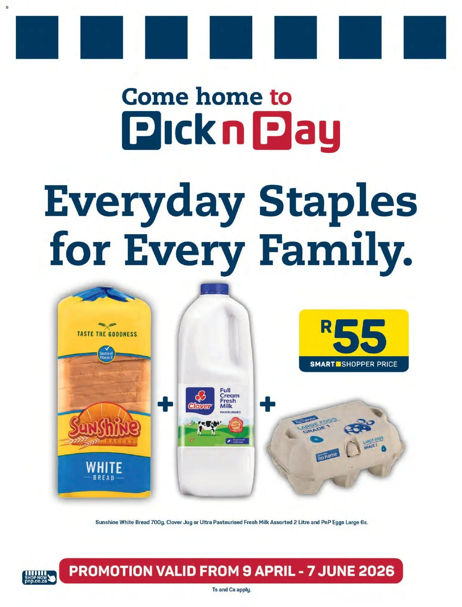 New Pick n Pay catalogue – valid from 27.04.2026 | Page: 6 | Products: Bakery, Milk, Eggs, Cream