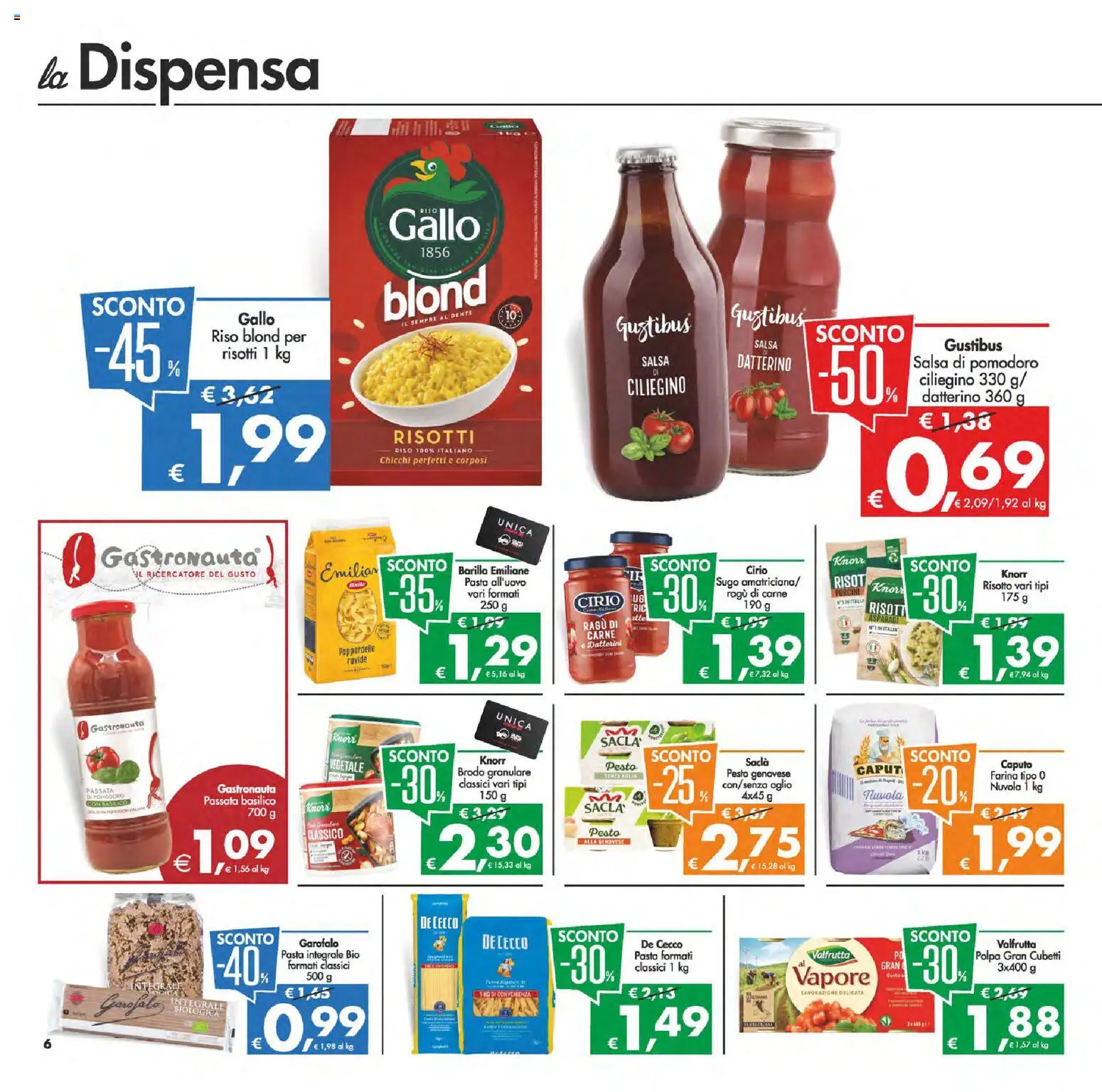 Volantino Decò del 13.02.2026 | Pagina: 8 | Prodotti: Riso, Pasta, Ragú, Sugo