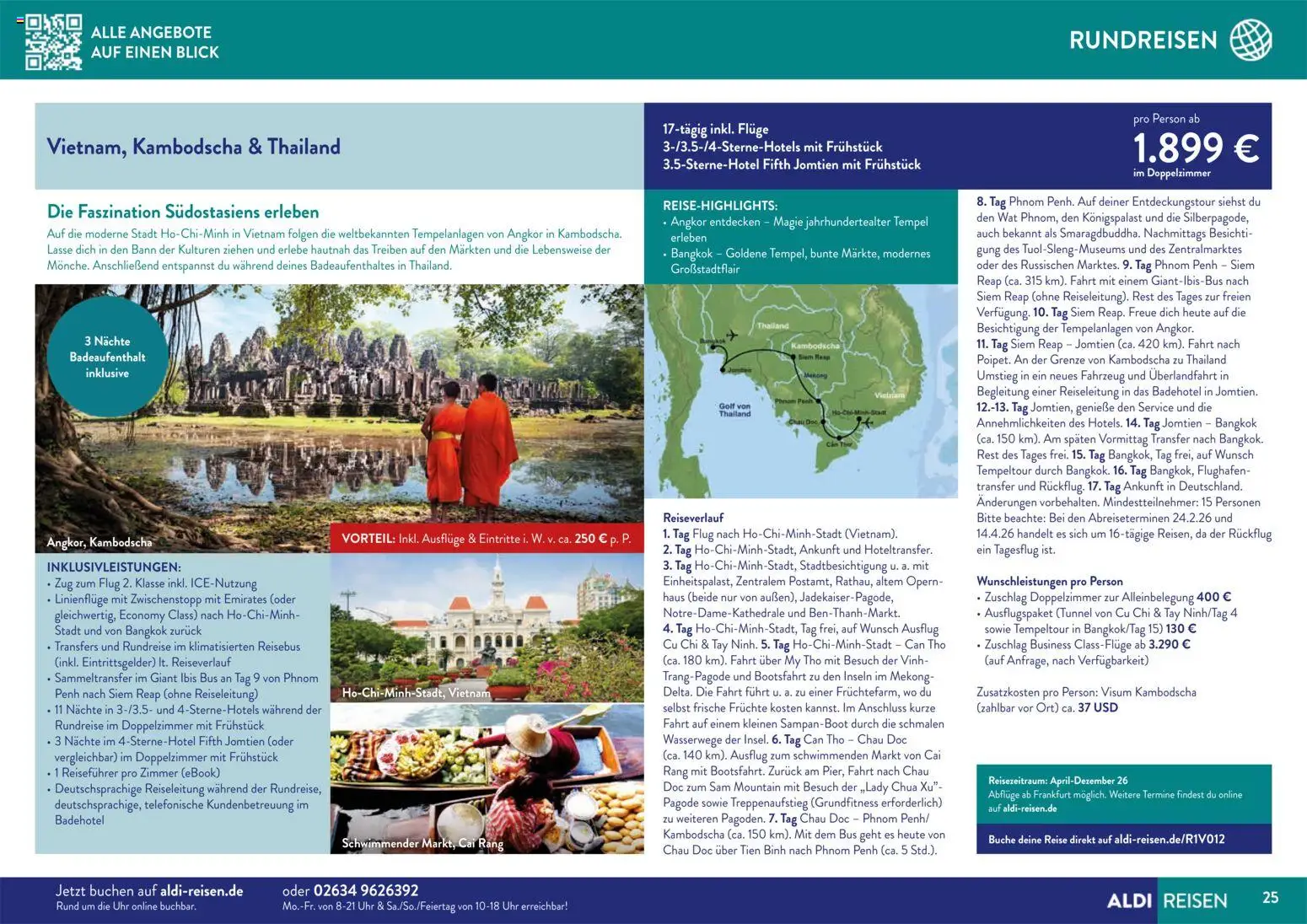 Aldi Reisen Traumreisen – gültig ab 01.11.2025 | Seite: 25 | Produkte: Uhr