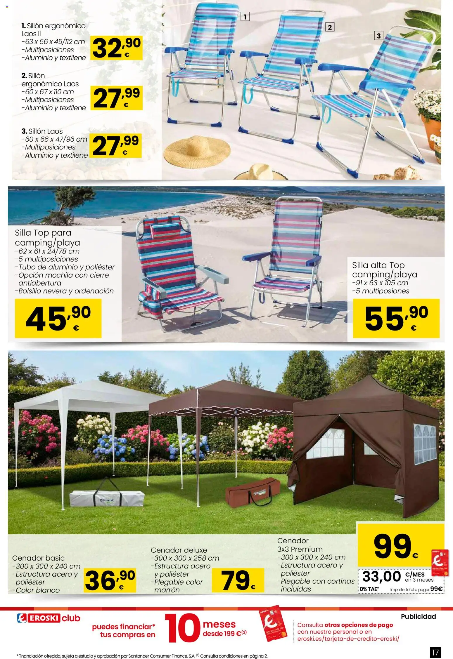 Eroski - Qué planazo │ válido desde el 26.03.2026 | Página: 17 | Productos: Mochila, Nevera, Sillón, Silla