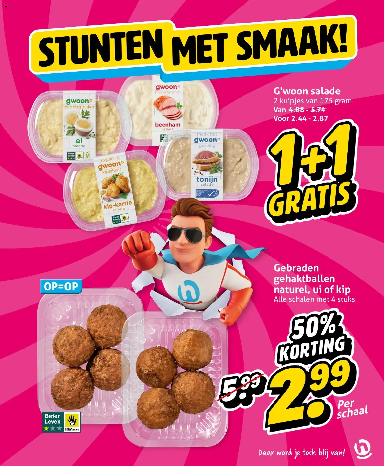 {H1} | Pagina: 7 | Producten: Ui, Schaal, Tonijn, Kip