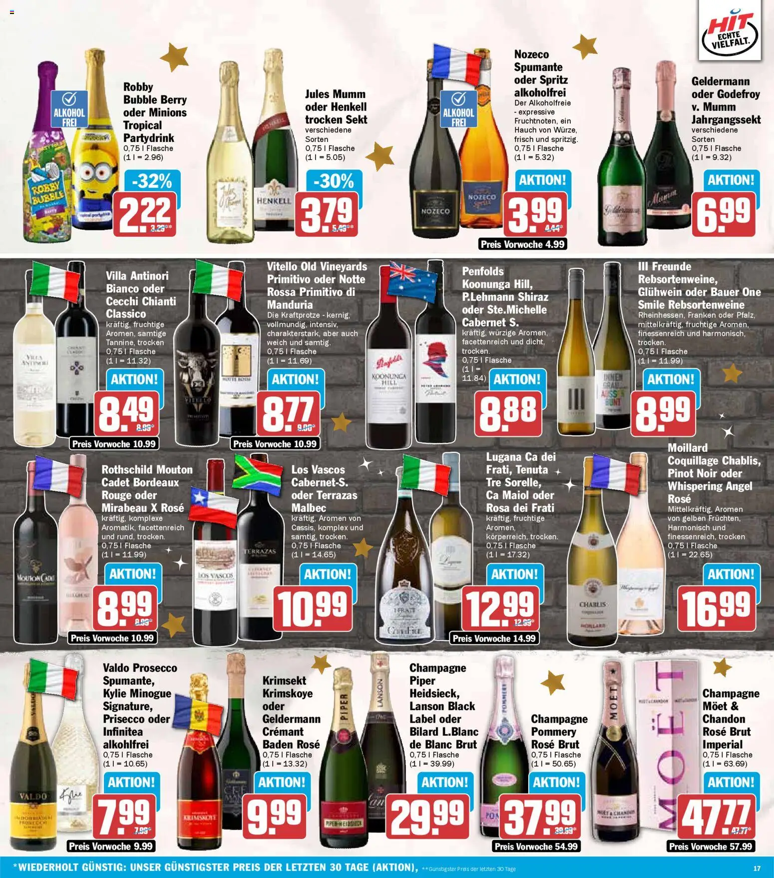 HIT - Berlin – gültig ab 08.12.2025 | Seite: 17 | Produkte: Sekt, Rouge, Jules mumm, Prosecco