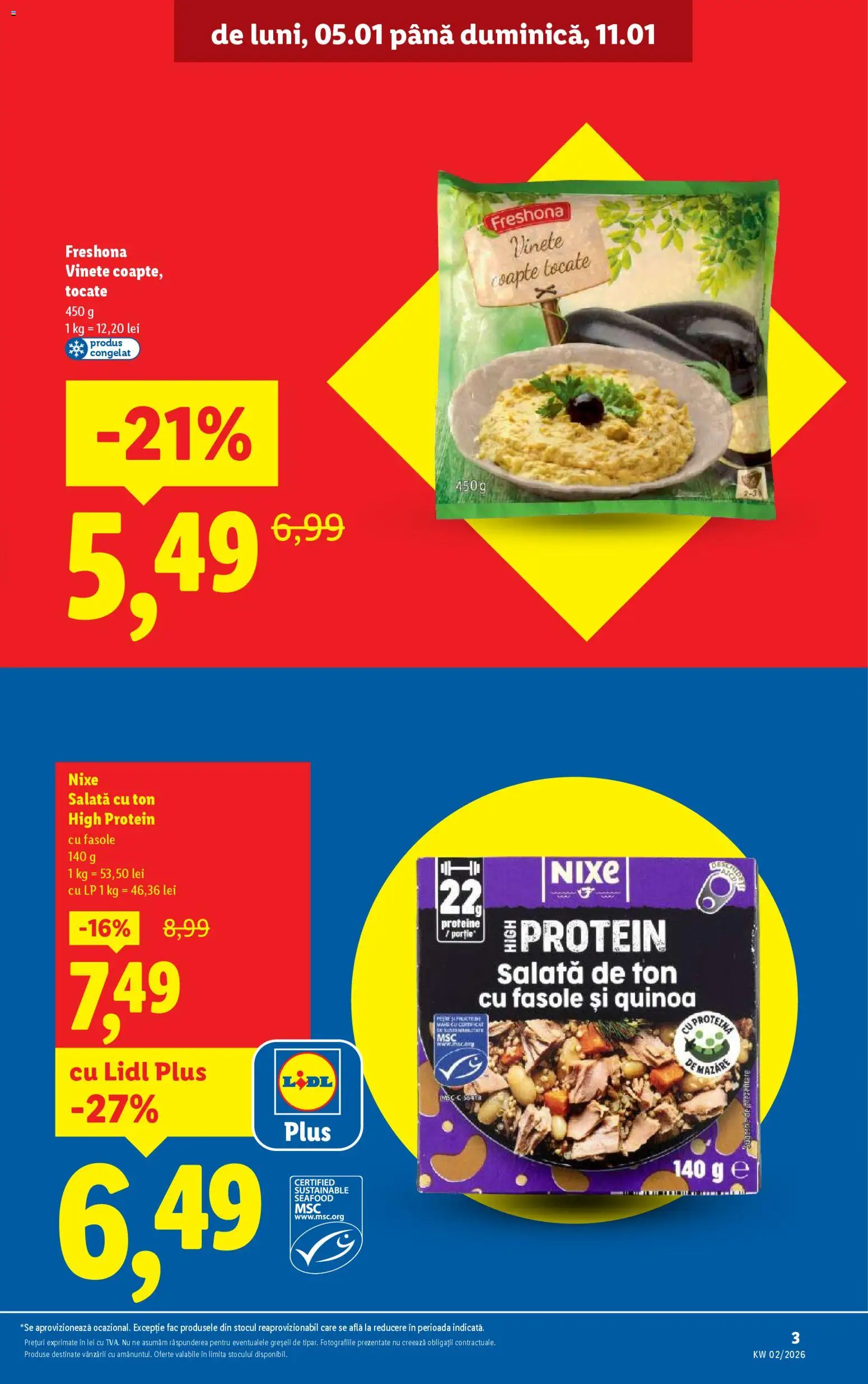 Noul catalog Lidl – valabil de la 05.01.2026 | Pagină: 3 | Produse: Masaüstü kılıfı, Salată