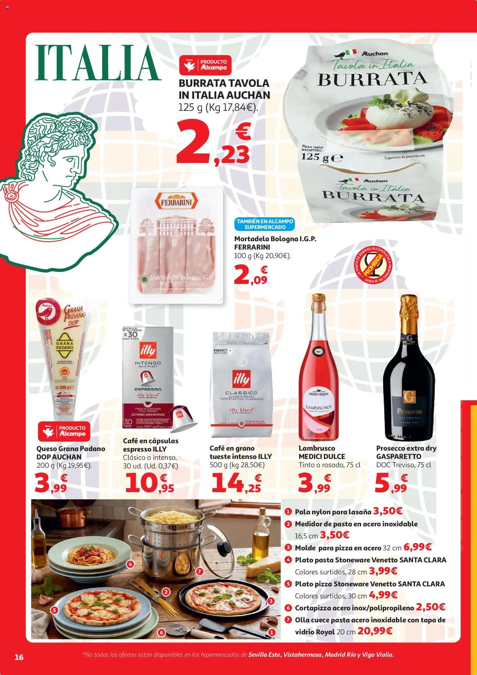 Alcampo  HG Unico Mad │ válido desde el 07.04.2026 | Página: 22 | Productos: Pizza, Café en cápsulas, Café en grano, Peso