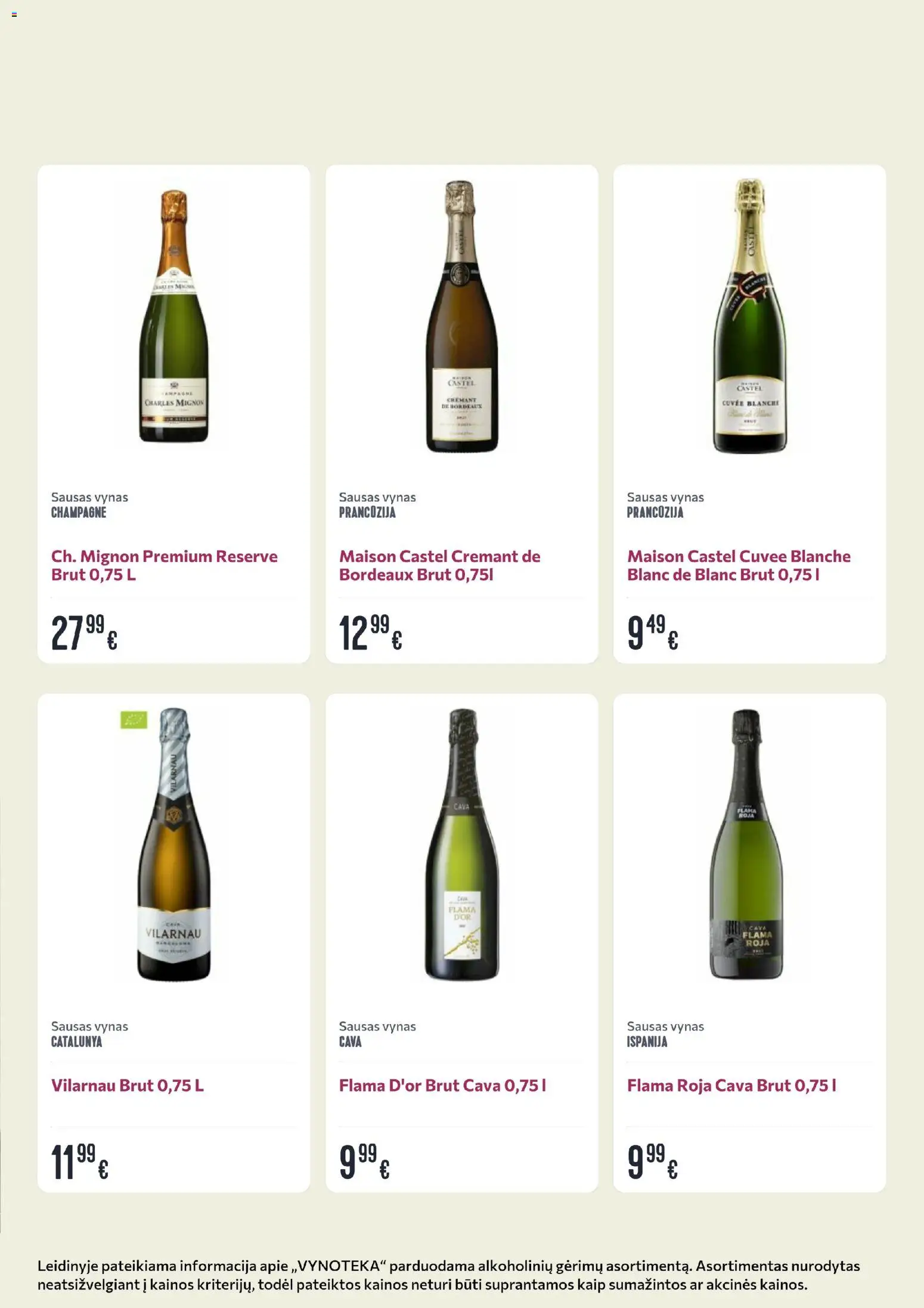 VYNOTEKA akcijos nuo 09.03.2026 | Puslapis: 14 | Prekių: Vynas
