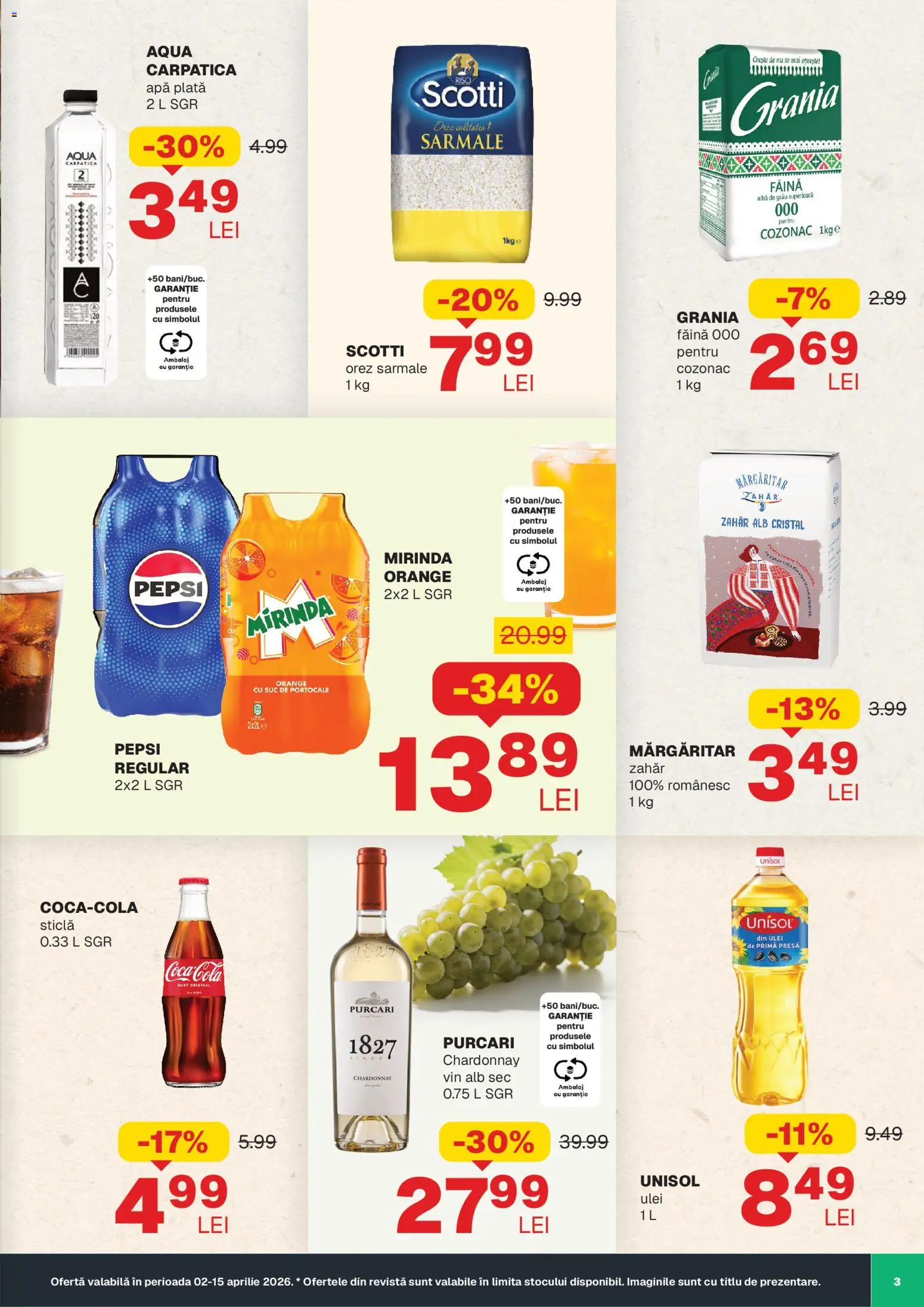 Noul catalog Annabella – valabil de la 02.04.2026 | Pagină: 3 | Produse: Amerikan servis, Vin, Portocale, Zahăr