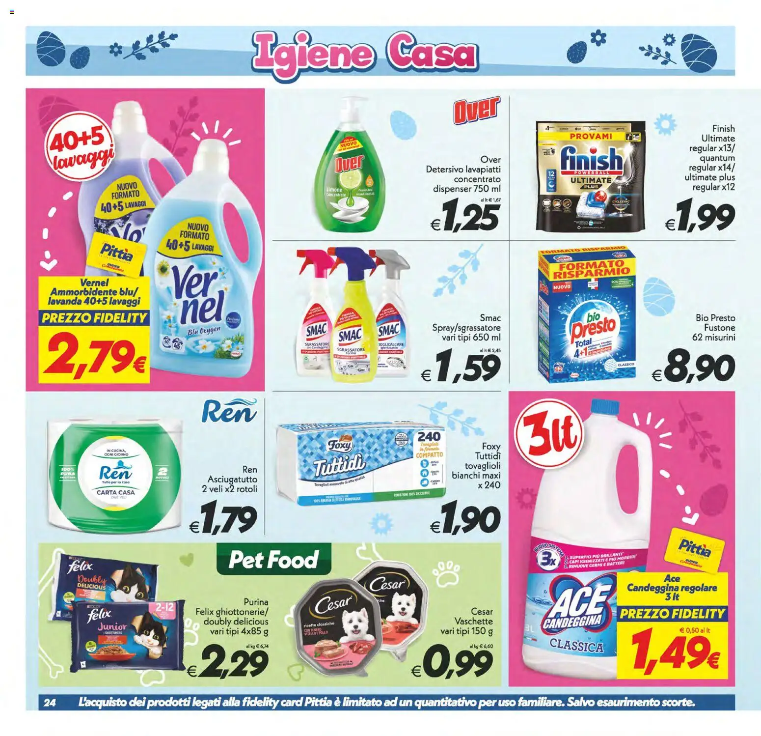Volantino SuperConveniente del 27.03.2026 | Pagina: 24 | Prodotti: Ammorbidente, Candeggina, Limone, Lavanda