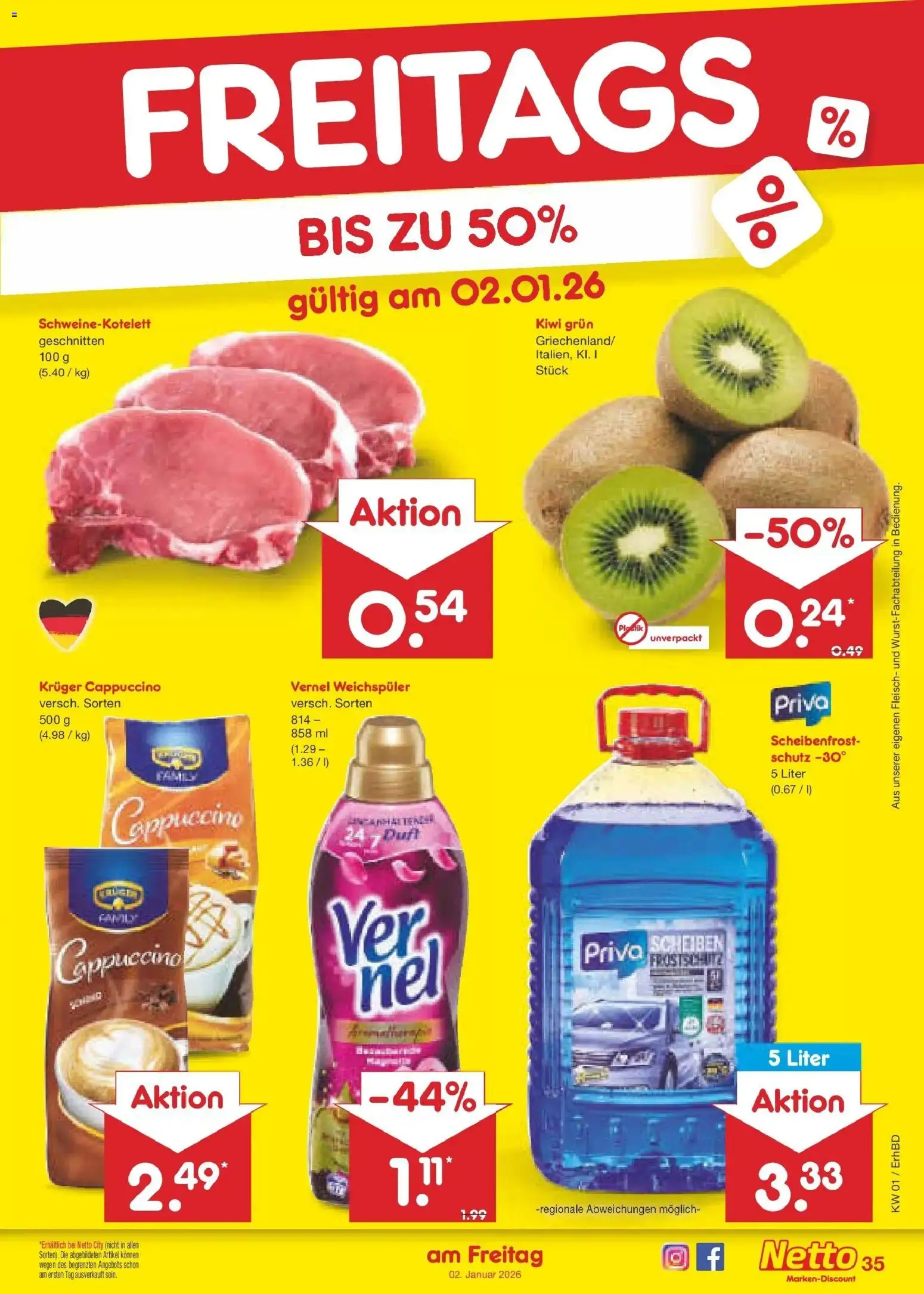Netto Marken-Discount prospekt Ergolding	 – gültig ab 28.12.2025 | Seite: 40 | Produkte: Duft, Weichspüler, Fleisch, Vernel