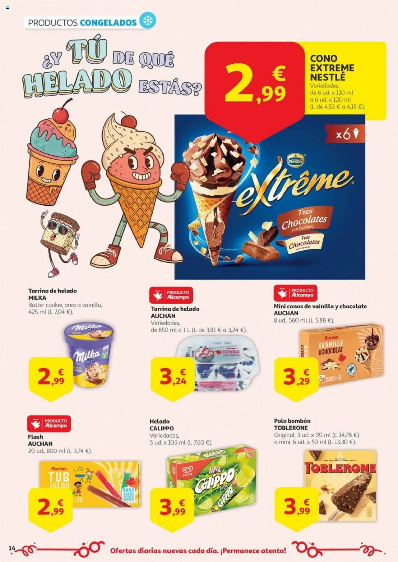 Alcampo -  Canarias │ válido desde el 17.06.2025 | Página: 14 | Productos: Chocolate, Helado