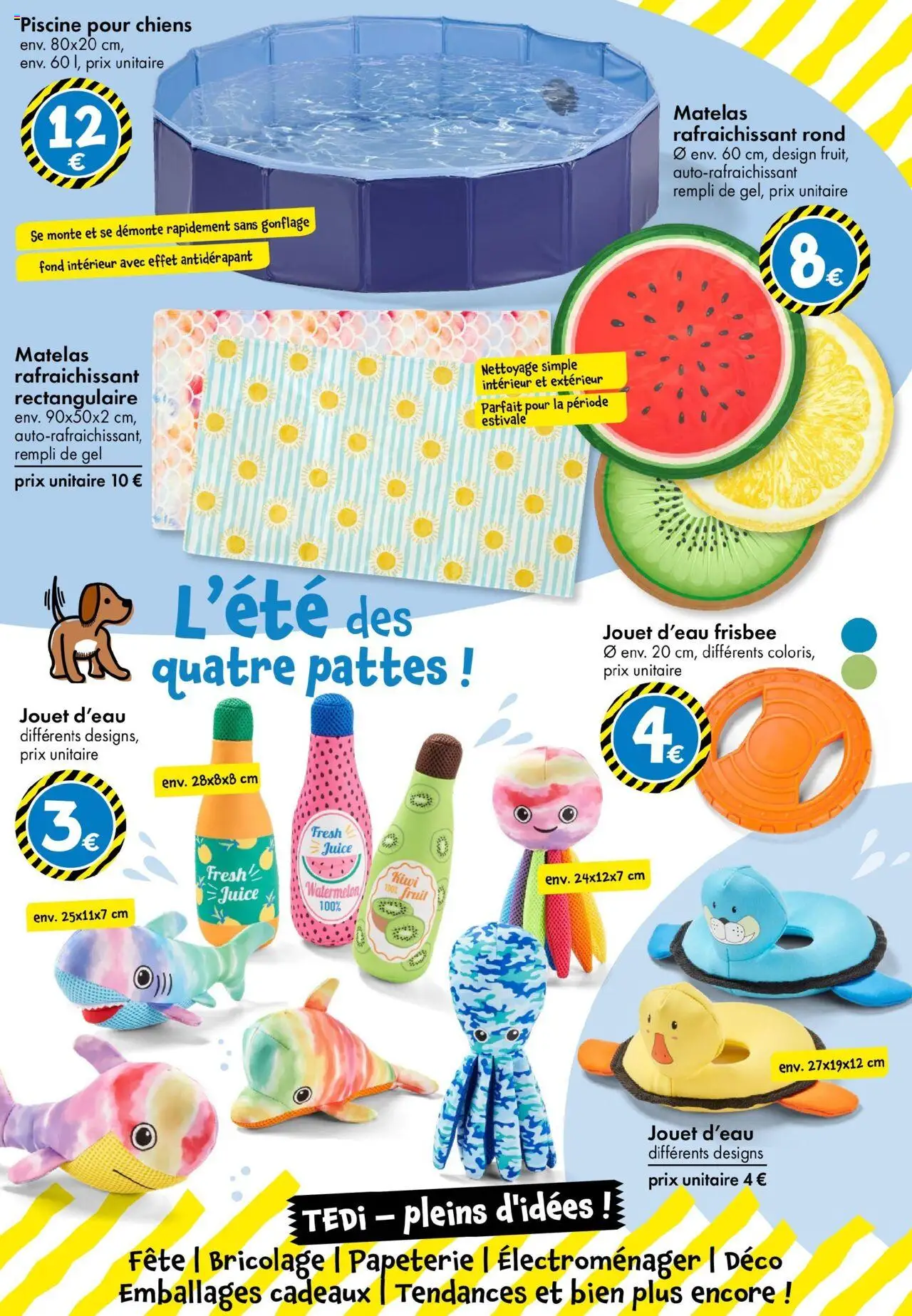  | Page: 24 | Produits: Frisbee, Matelas, Kiwi