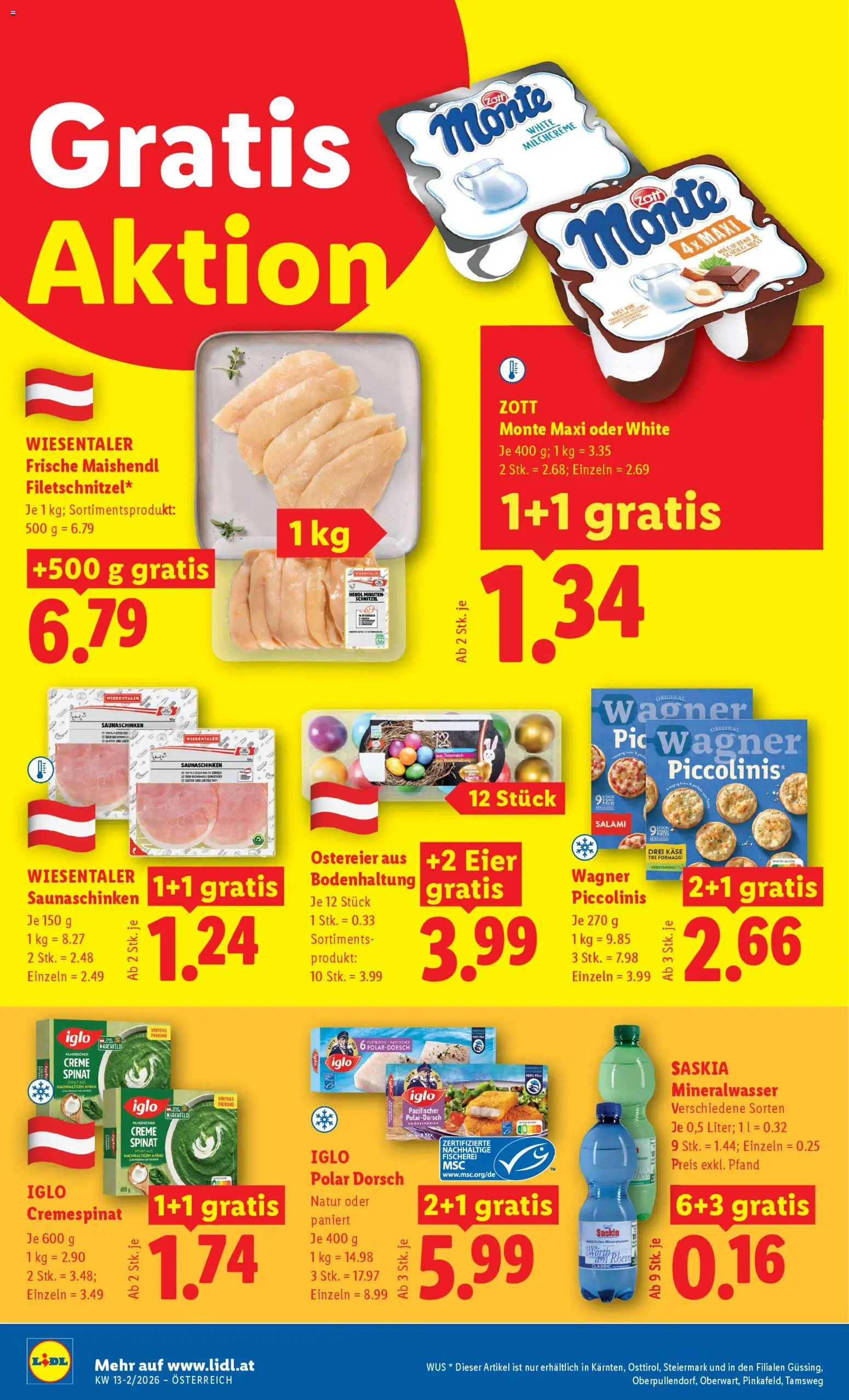 Lidl Flugblatt - Oberpullendorf, Güssing, Oberwart gültig ab 26.03.2026 | Seite: 14 | Produkte: Käse, Creme, Eier, Salami