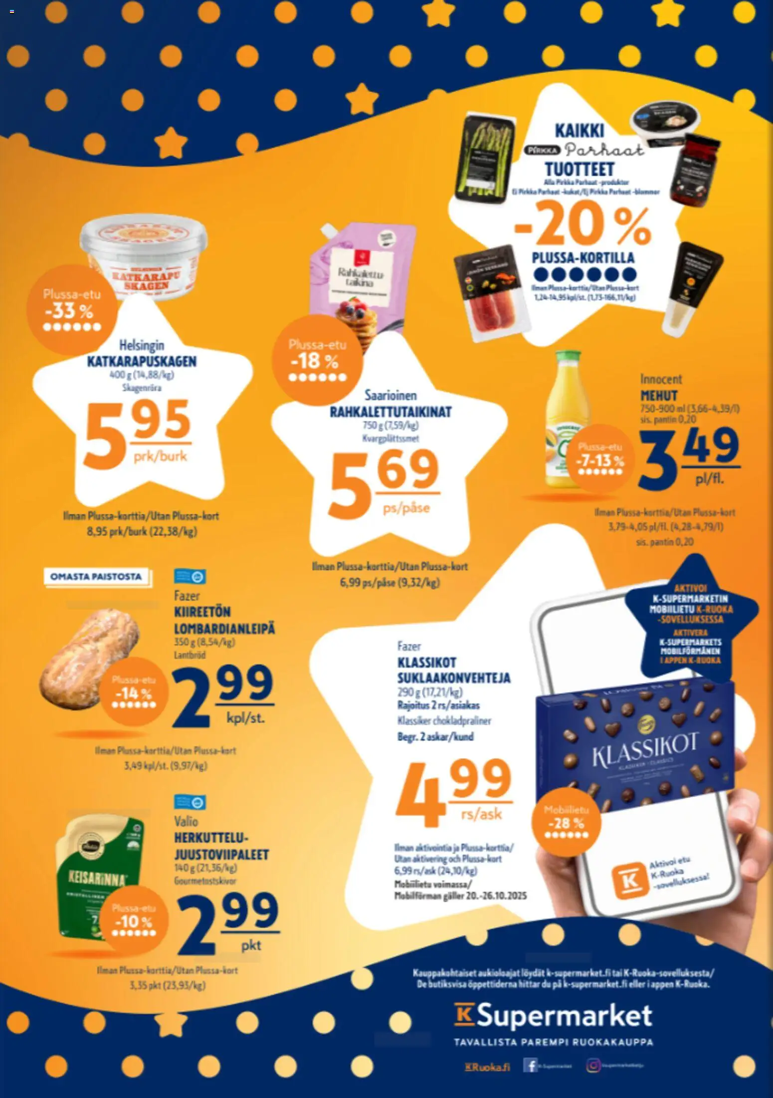 K-Supermarket tarjoukset – voimassa 23.10.2025 alkaen | Sivu: 4 | Tuotteet: Katkarapu