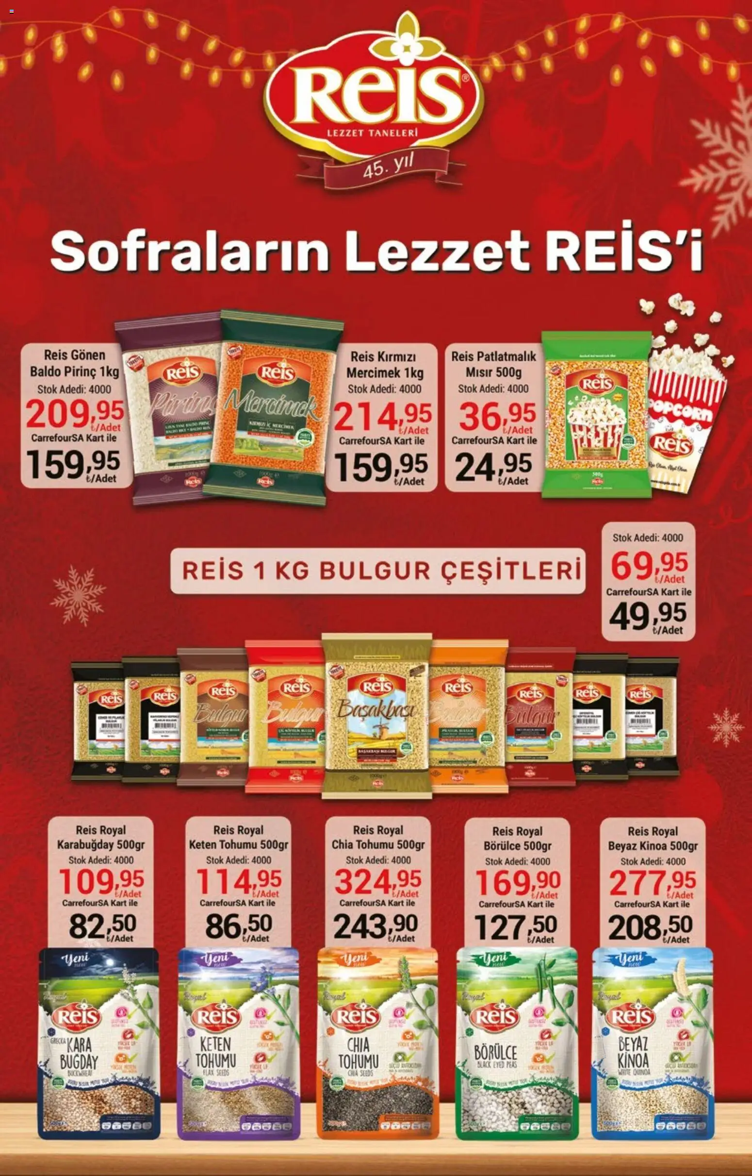 CarrefourSA Katalog - 18.12.2025 tarihinden itibaren geçerlidir | Sayfa: 19 | Ürünler: Ravioli, Pirinç, Keten Tohumu, Mısır