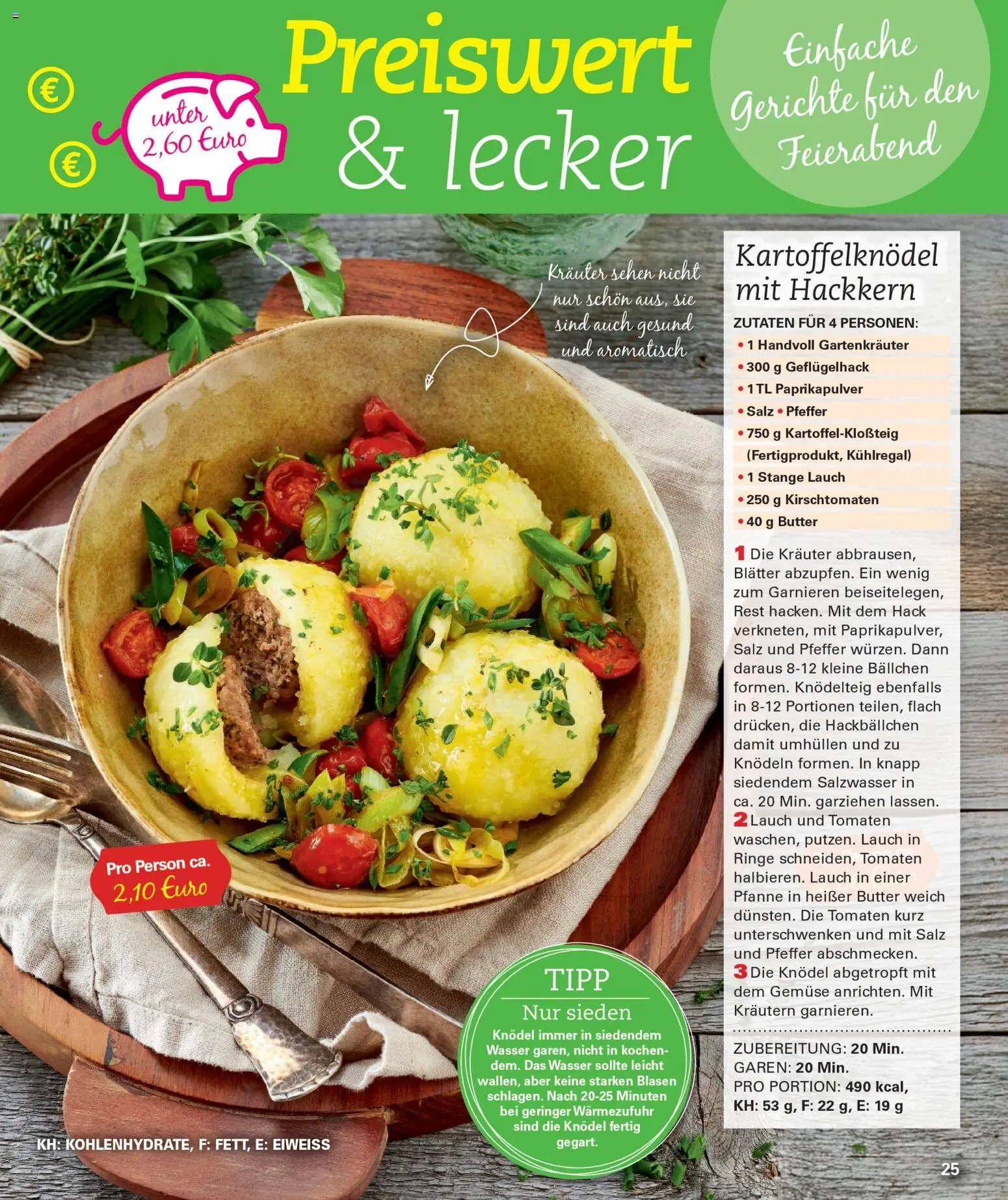 Poco Wohnwelt Winter 2025 – gültig ab 01.12.2025 | Seite: 25 | Produkte: Butter, Tomaten, Wasser, Pfeffer