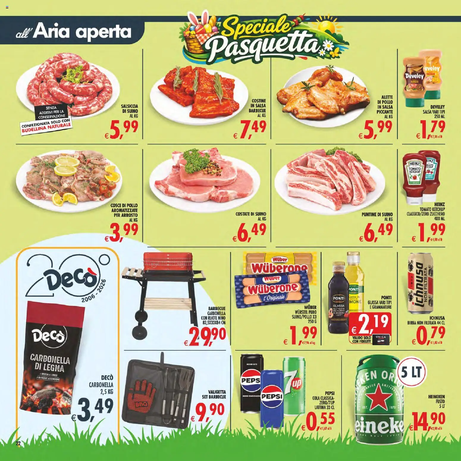 Volantino Decò del 27.03.2026 | Pagina: 26 | Prodotti: Salsa, Salsiccia, Glassa, Cosce di pollo