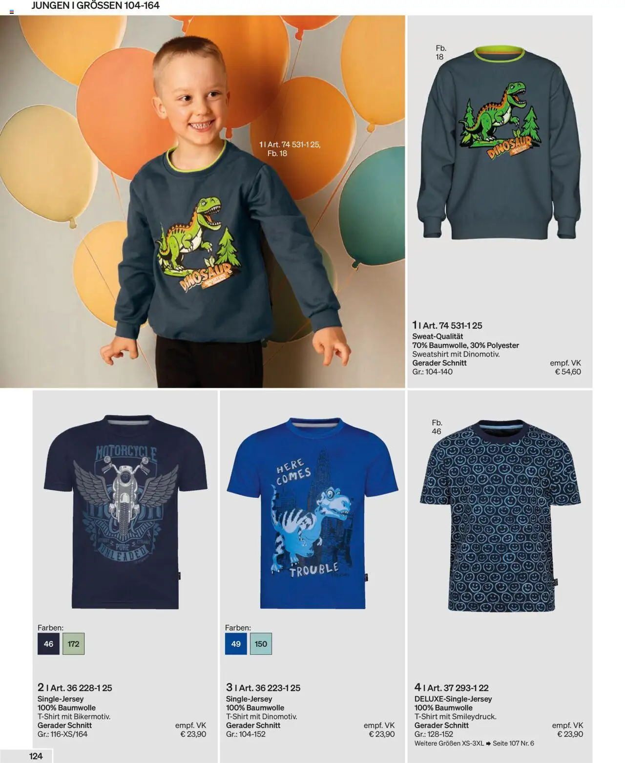 Trigema Prospekt 	 – gültig ab 01.09.2025 | Seite: 124 | Produkte: Shirt