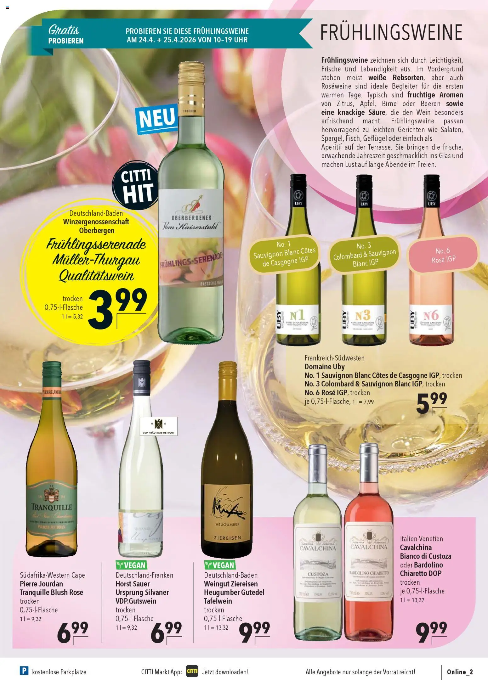 CITTI Markt Prospekt 	 – gültig ab 22.04.2026 | Seite: 13 | Produkte: Birne, Wein, Blush, Uhr