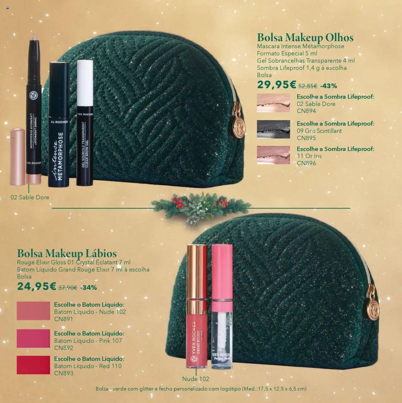 Yves Rocher Natal │ válido de 17.10.2025 | Página: 28 | Produtos: Gloss, Bolsa, Batom