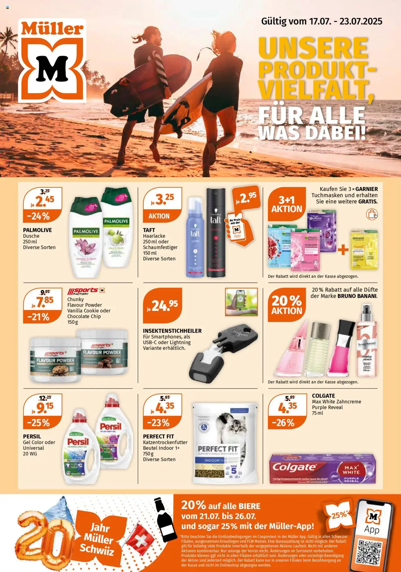 Müller Aktionen ab 17.07.2025 | Seite: 1 | Produkte: Dusche, Shower Gel