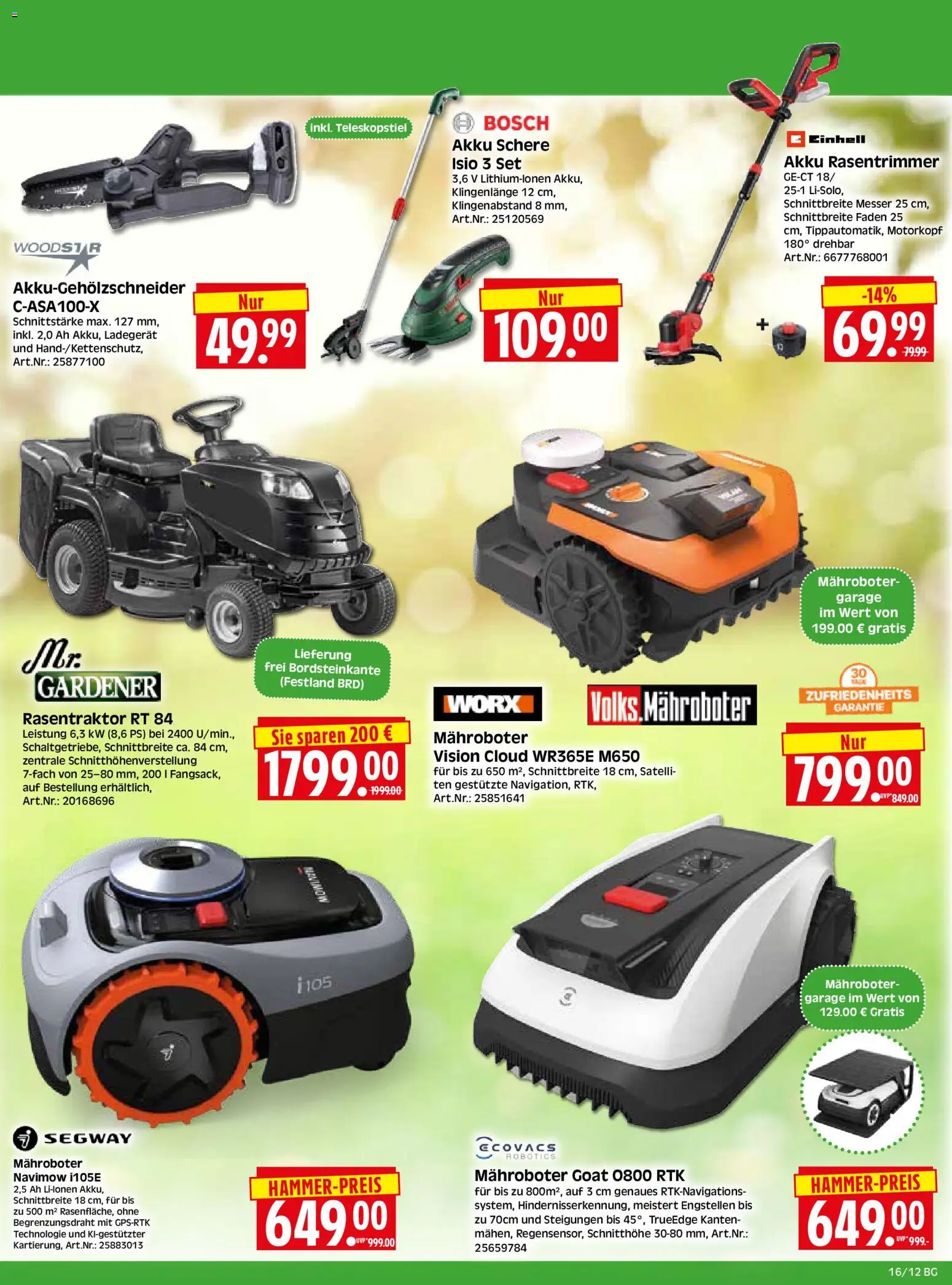 HERKULES Bau & Garten – gültig ab 13.04.2026 | Seite: 12 | Produkte: Bosch, Ladegerät