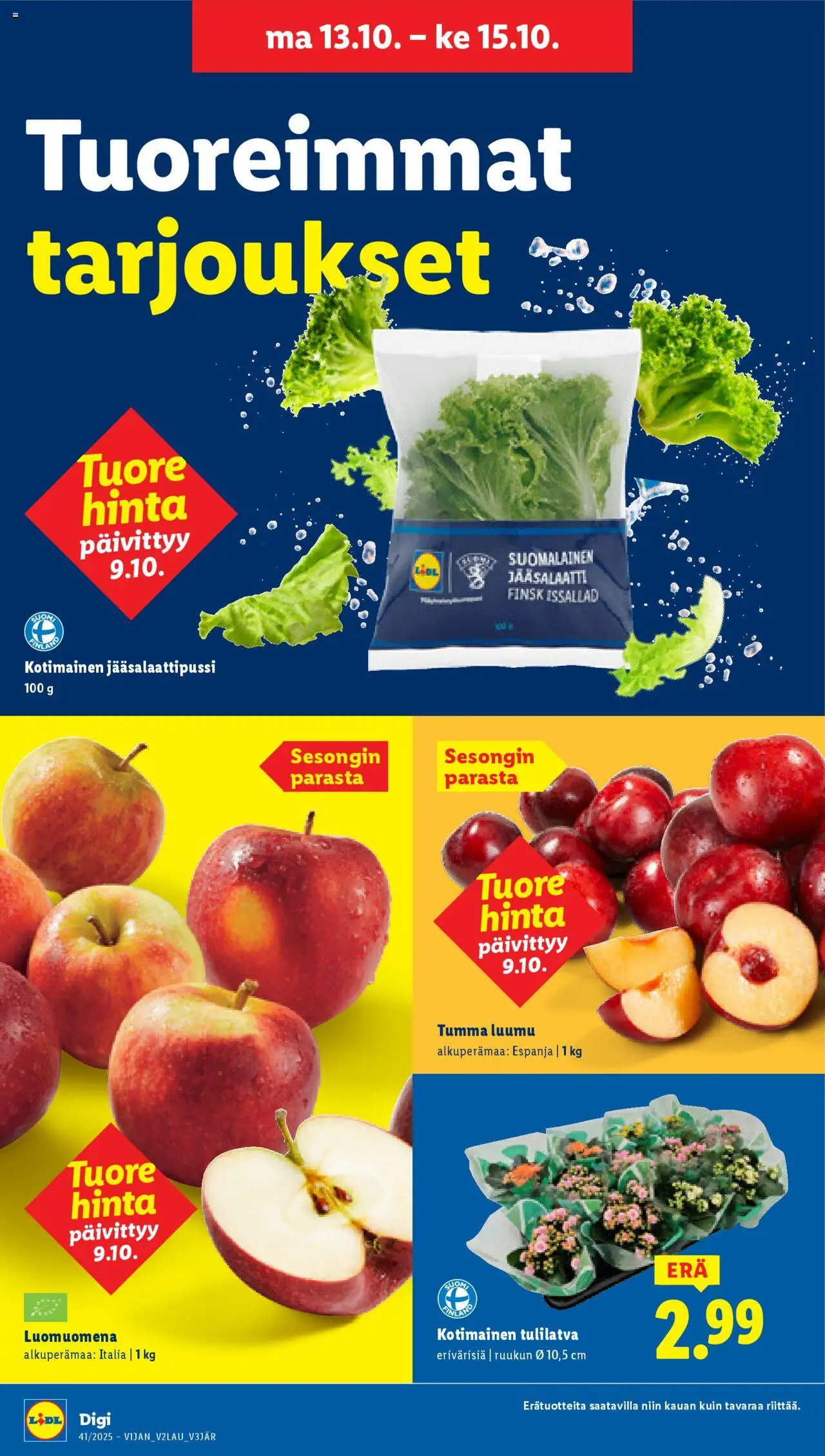 Lidl tarjoukset - Tampere – voimassa 09.10.2025 alkaen | Sivu: 28 | Tuotteet: Luumu