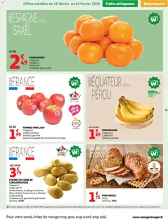 Auchan - Prévisualisation de Auchan prospectus valide à partir de 10.02.2026 | Page: 31 | Produits: Pain, Pommes, Bananes, Mandarines