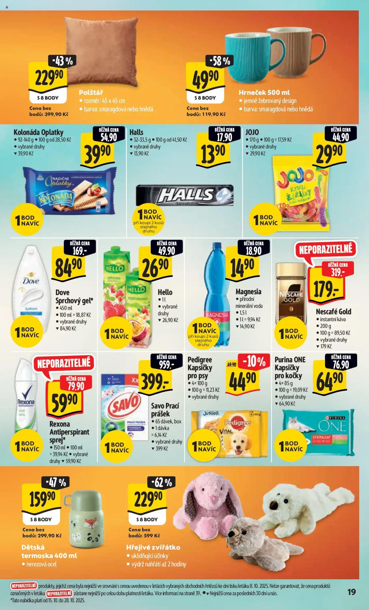 Albert leták - Hypermarket od 15.10.2025 | Strana: 28 | Produkty: Jojo, Káva, Magnesia, Polštář