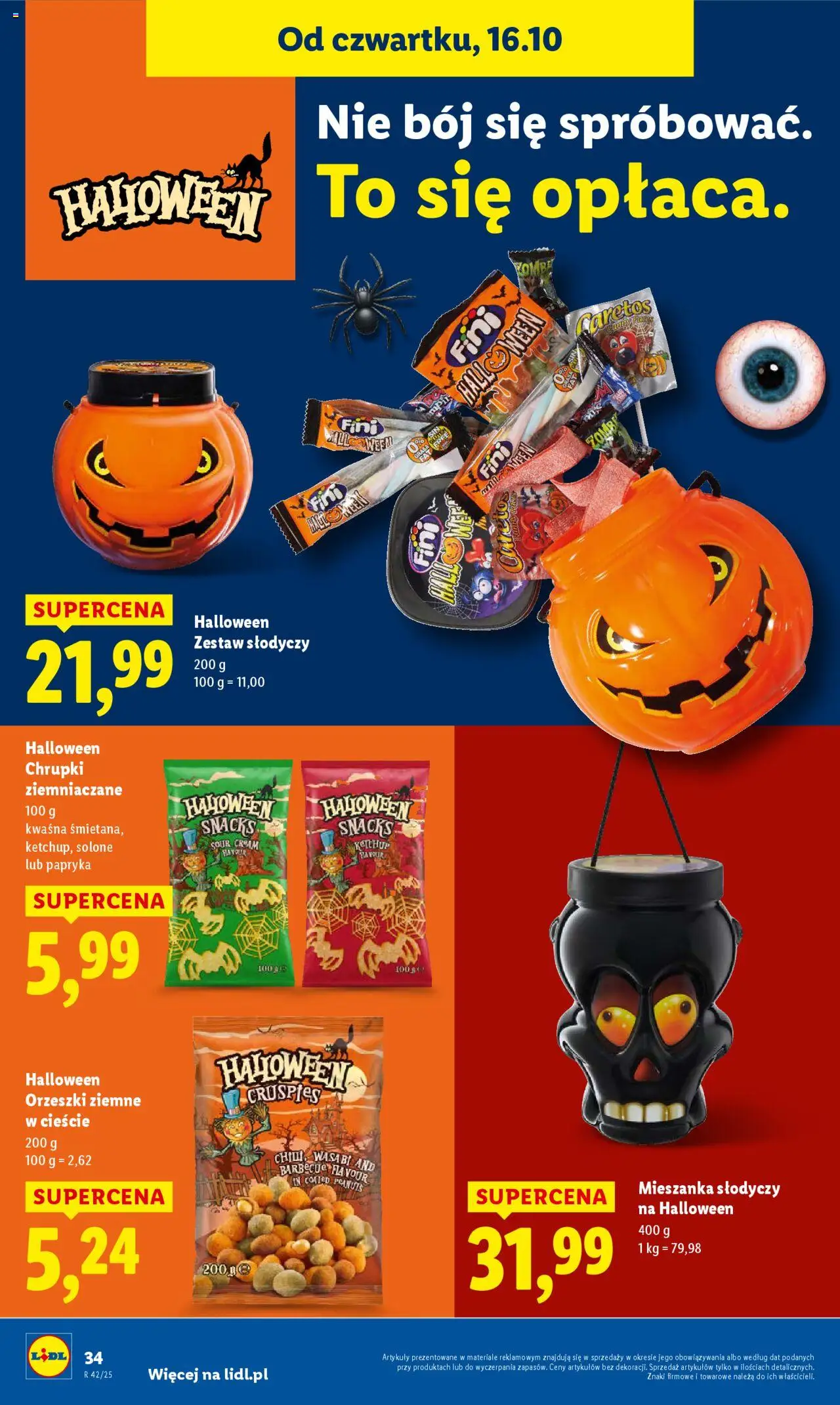 Lidl Gazetka od 16.10.2025 | Strona: 38 | Produkty: Ketchup, Chrupki, Papryka, Orzeszki ziemne