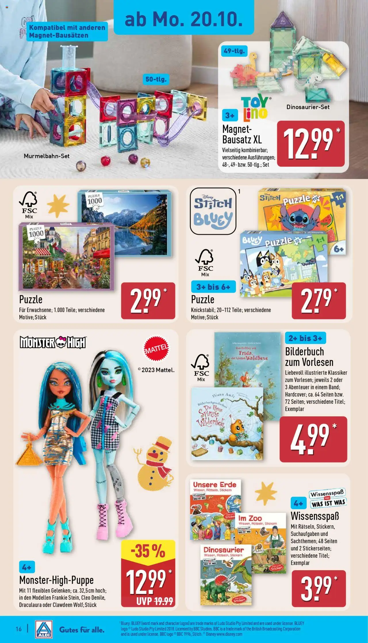 Aldi Prospekt 	 – gültig ab 20.10.2025 | Seite: 16 | Produkte: Monster
