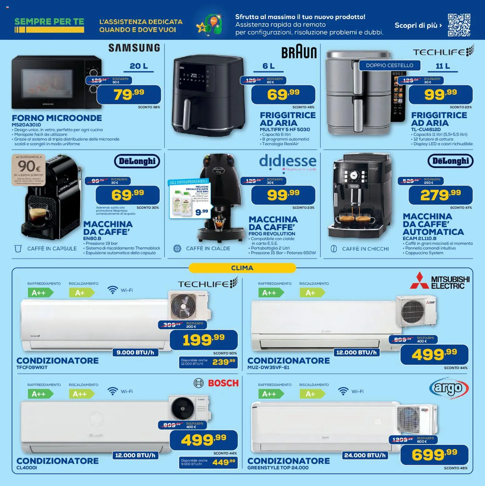 Volantino Euronics del 02.01.2026 | Pagina: 11 | Prodotti: Caffè, Condizionatore, Friggitrice, Caffè in cialde