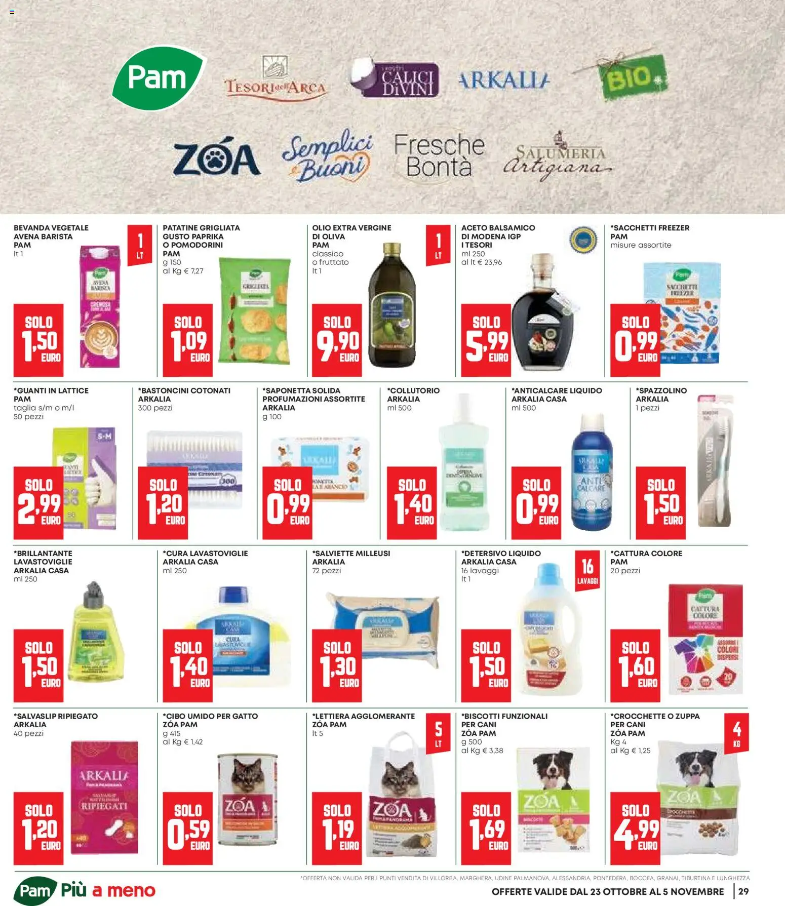 Volantino Panorama del 23.10.2025 | Pagina: 29 | Prodotti: Pomodorini, Olio, Lavastoviglie, Olio extra vergine