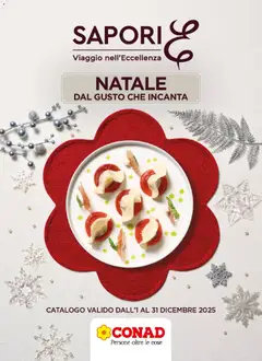 Anteprima del volantino Spazio Conad Gourmet Natale catalogo valido a partire dal 01.12.2025