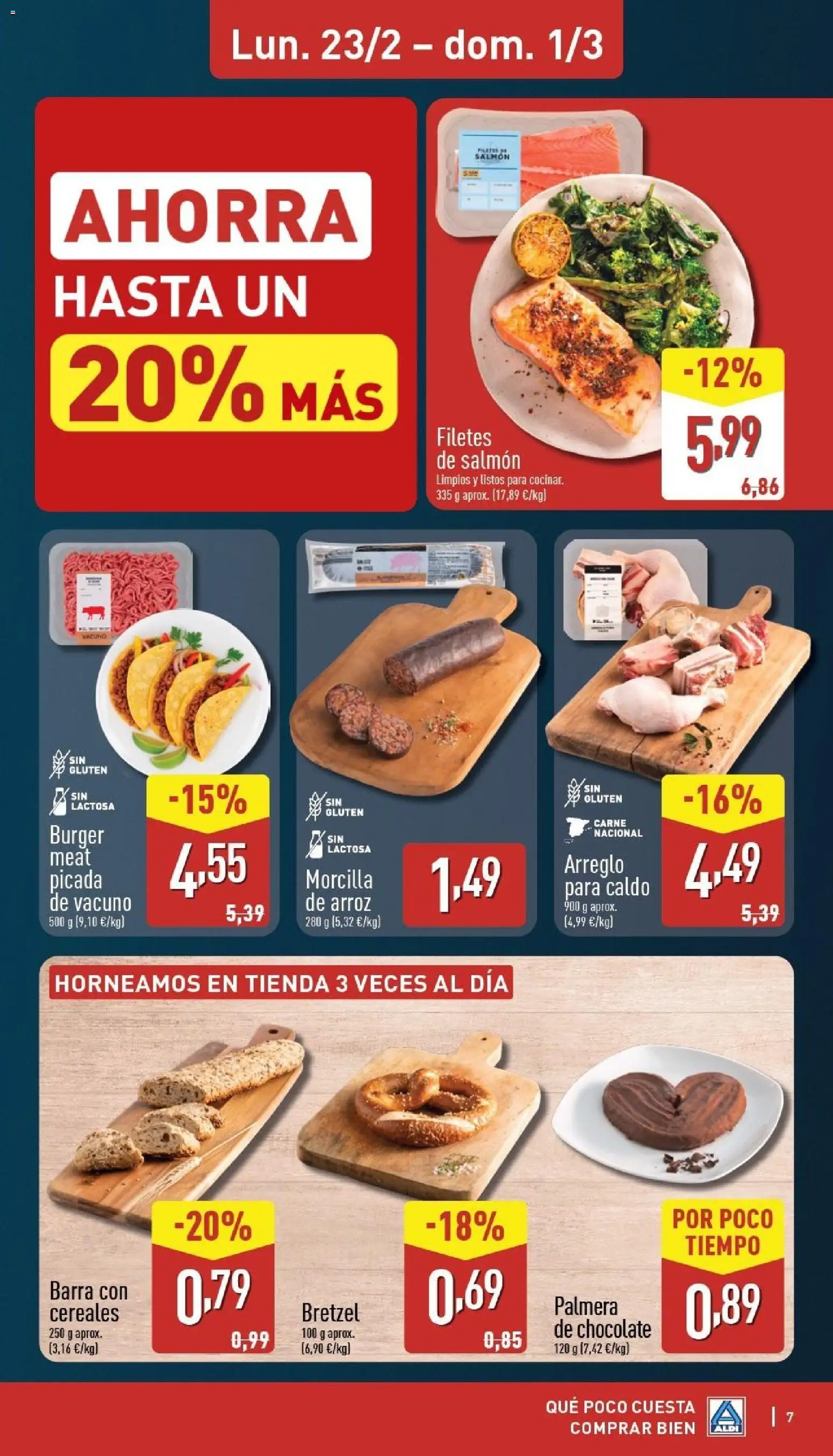 Aldi folleto Península │ válido desde el 23.02.2026 | Página: 7 | Productos: Chocolate, Arroz, Cereales
