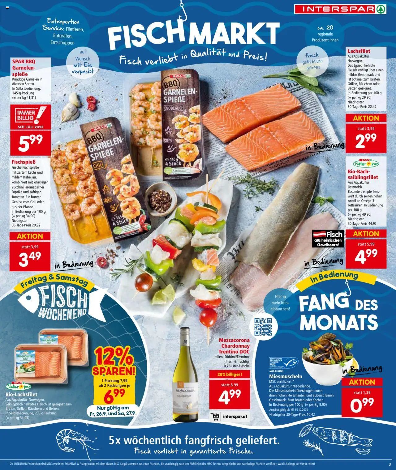 Interspar Flugblatt - Tirol gültig ab 25.09.2025 | Seite: 5 | Produkte: Eis, Knoblauch, Chili, Grill