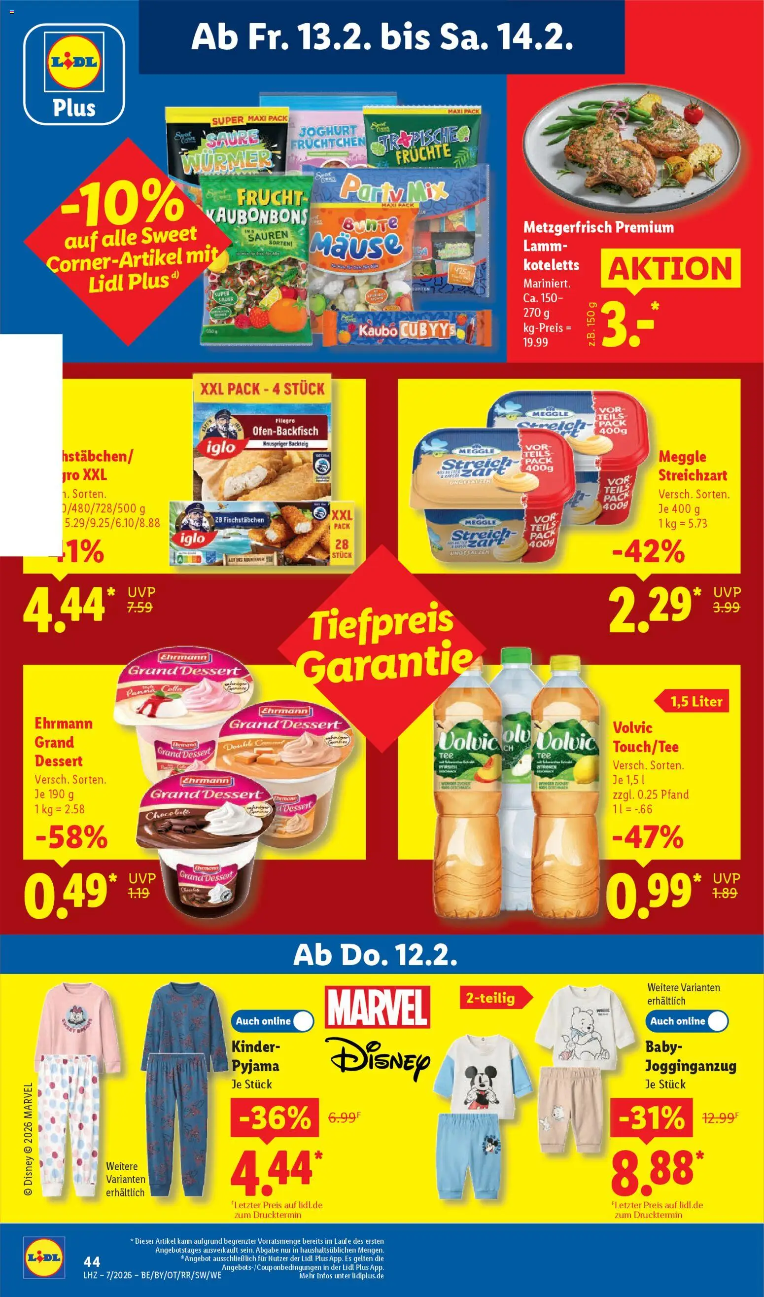Lidl Prospekt Grimma – gültig ab 09.02.2026 | Seite: 67 | Produkte: Öl, Ehrmann grand dessert, Pyjama, Volvic