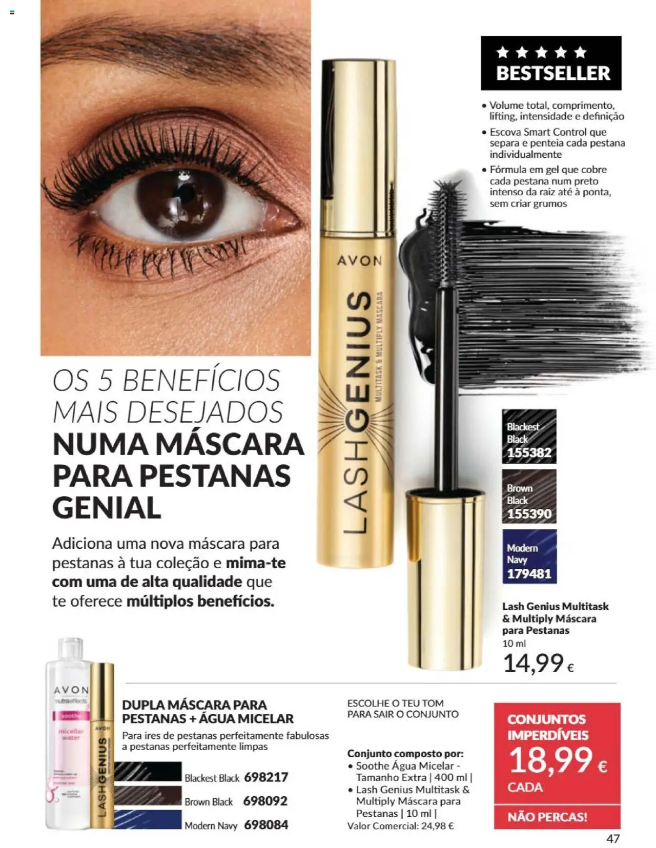 Catálogo Avon Campanha 6 │ válido de 01.06.2025 | Página: 47 | Produtos: Agua, Água micelar