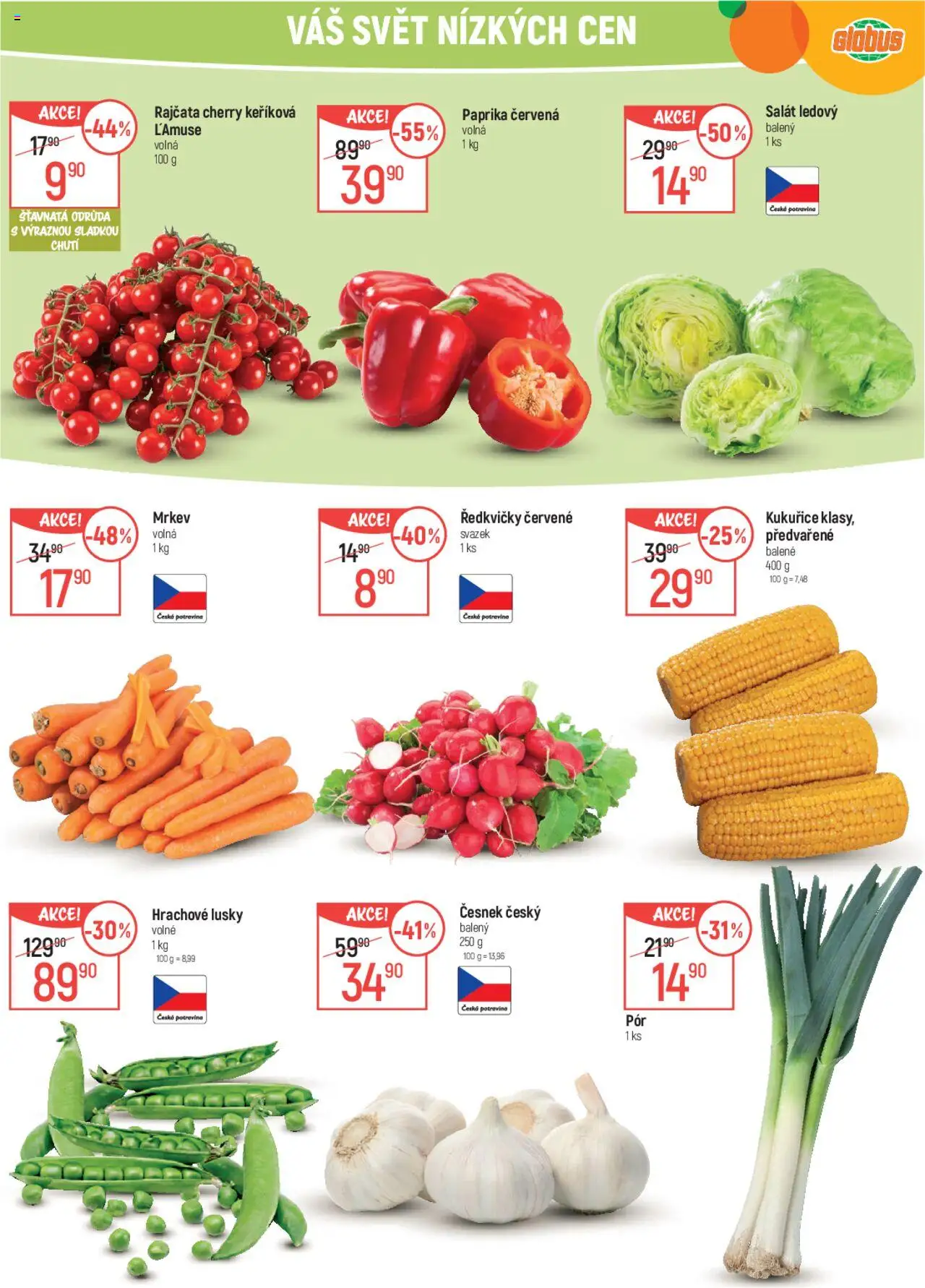 Globus leták od 02.07.2025 | Strana: 22 | Produkty: Salát, Paprika, Česnek, Ředkvičky