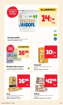 Pasta, 500g, flera sorter, gäller ej tagliatelle - Förhandsvisning av reklamblad från butik Hemköp aktuell från 13.04.2026 | Sida: 11