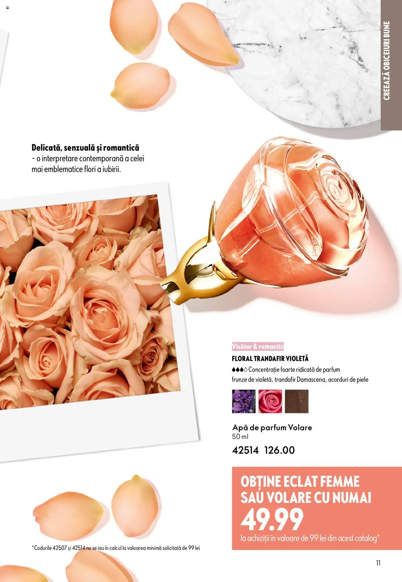 Noul catalog Oriflame – valabil de la 01.10.2025 | Pagină: 11 | Produse: Apă de parfum, Trandafir, Parfum, Apă