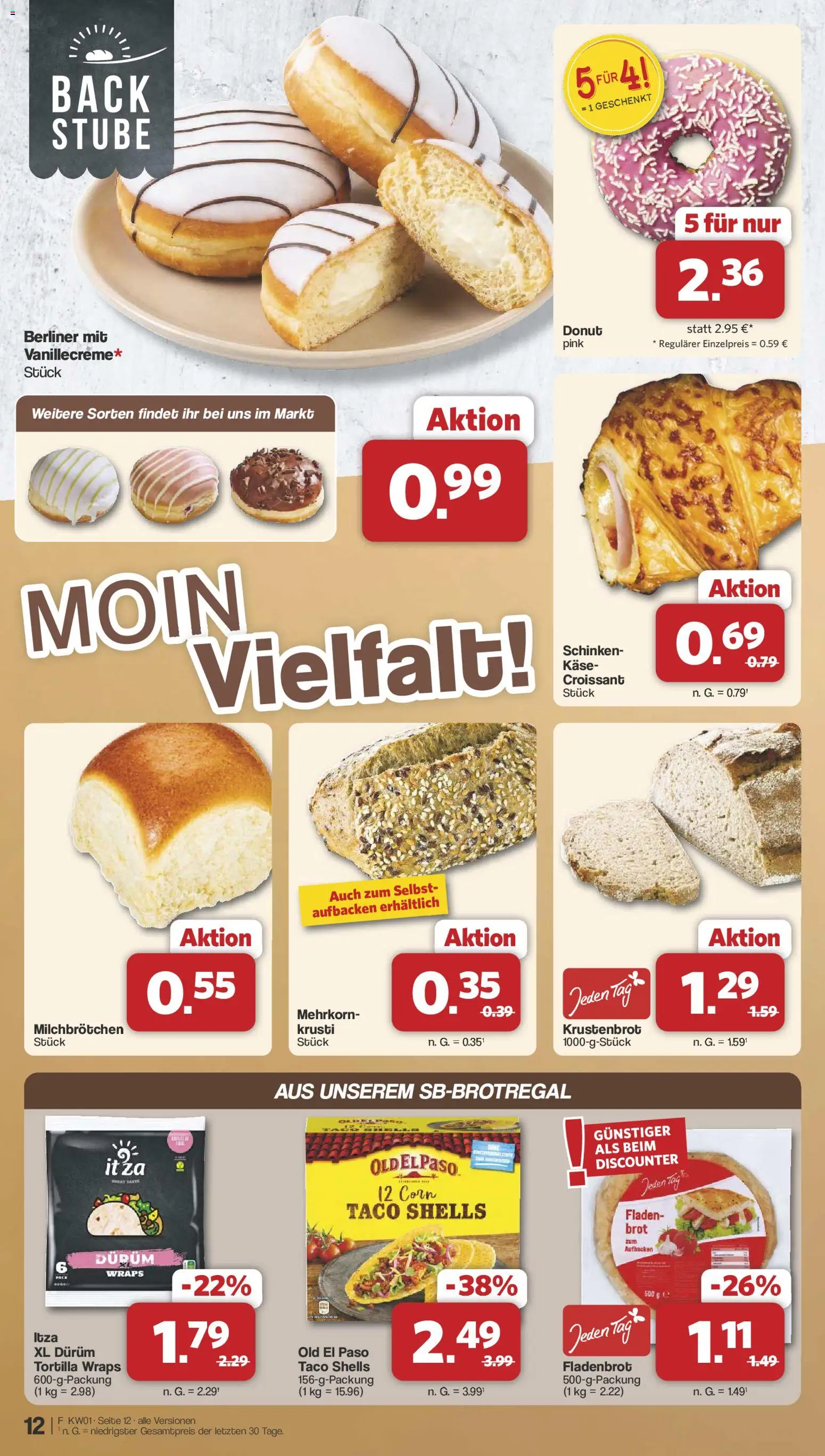 Famila Nordwest Prospekt 	 – gültig ab 29.12.2025 | Seite: 12 | Produkte: Käse, Croissant, Brot, Schinken