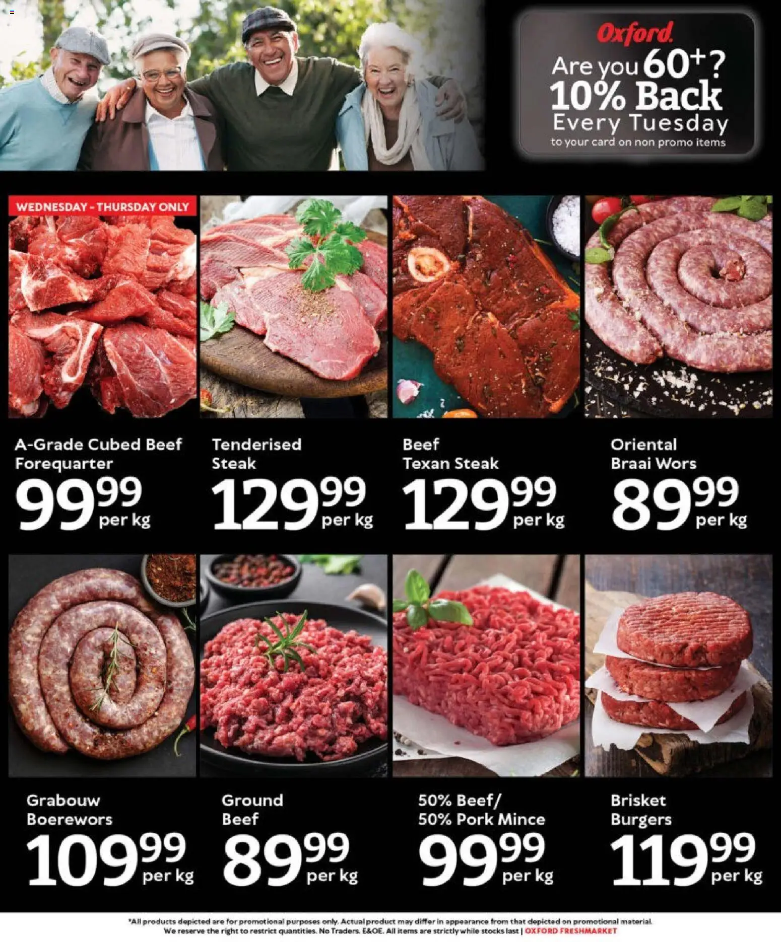 New Oxford Freshmarket catalogue – valid from 05.11.2025 | Page: 3 | Products: Steak, Boerewors, Pork, Burgers