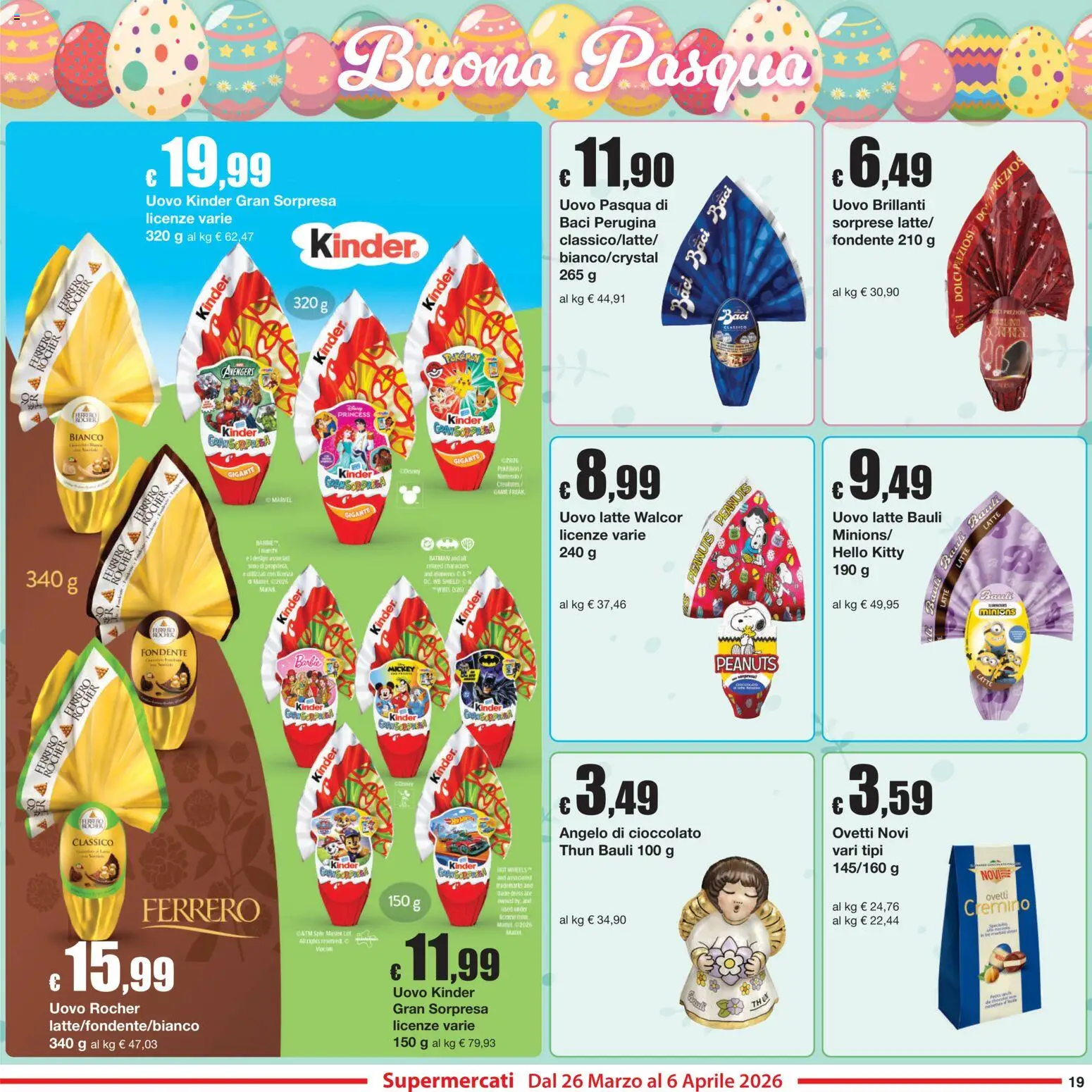 Volantino Sì con Te del 26.03.2026 | Pagina: 19 | Prodotti: Cioccolato, Latte