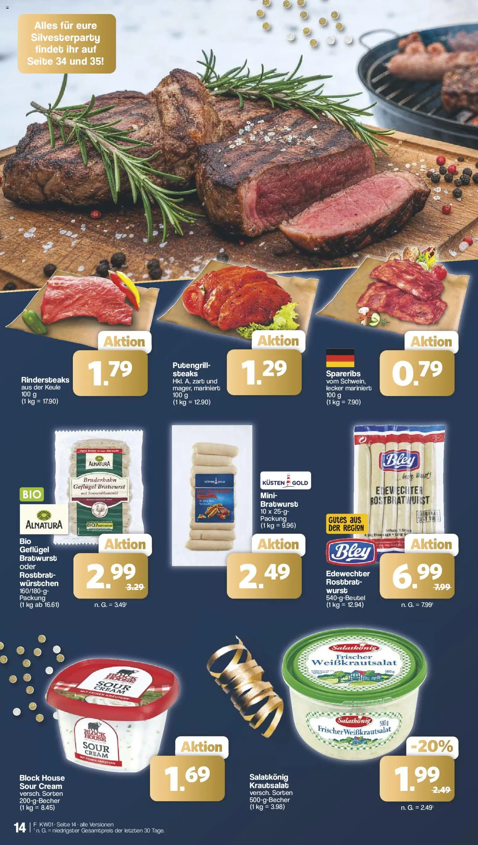 Famila Nordwest Prospekt 	 – gültig ab 29.12.2025 | Seite: 14 | Produkte: Sonnenblumenol, Bratwurst, Wurst