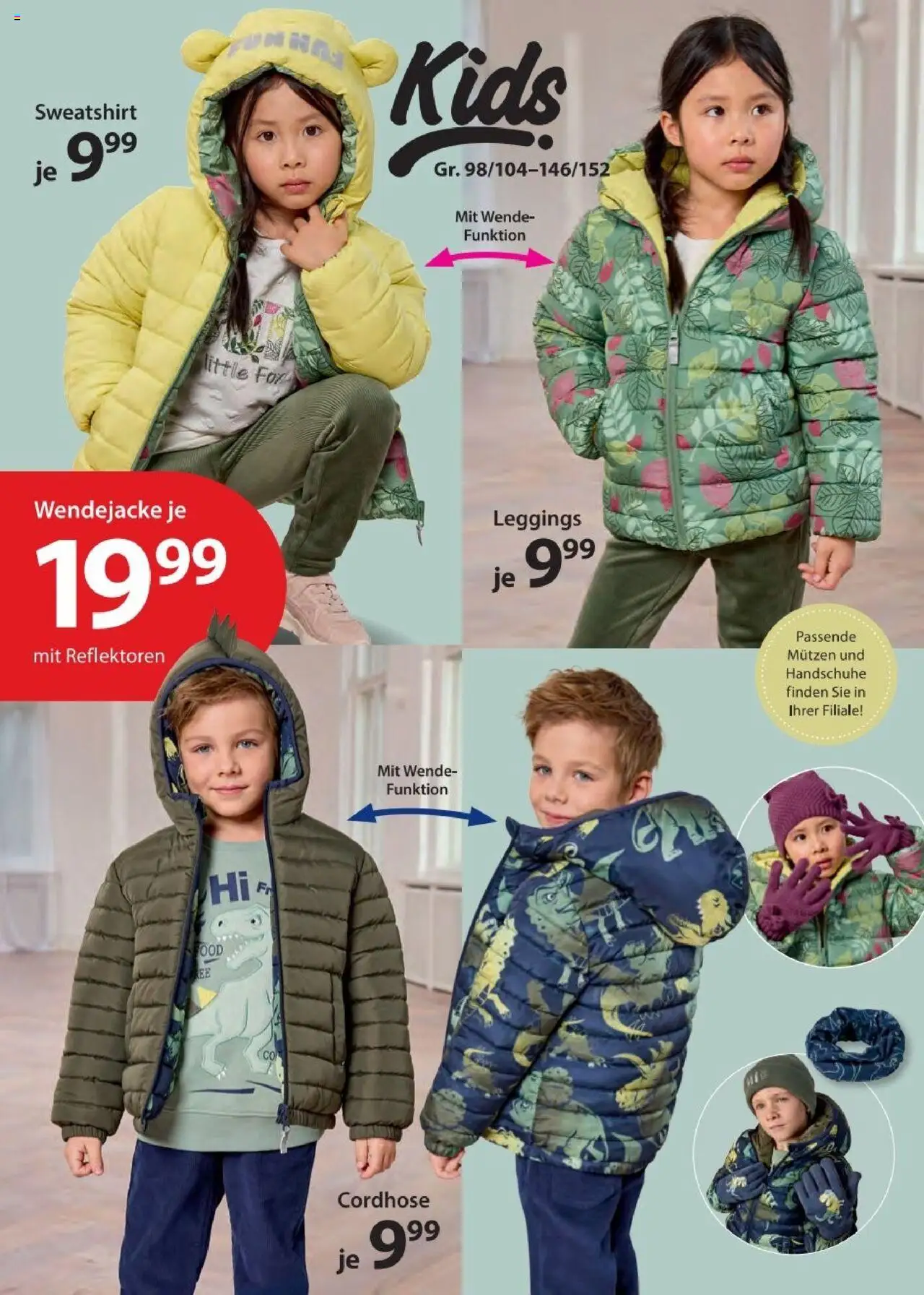 NKD Prospekt Trends – gültig ab 09.10.2025 | Seite: 14 | Produkte: Sweatshirt, Leggings, Handschuhe