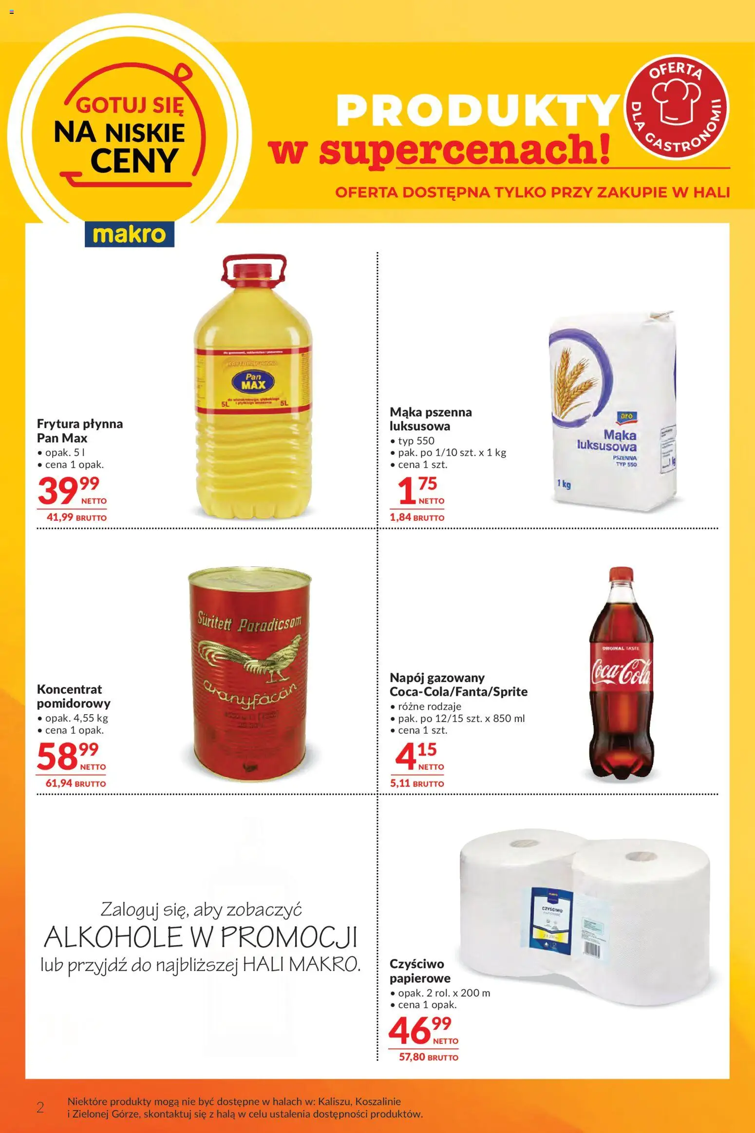 Makro - Oferta dla gastronomii od 20.01.2026 | Strona: 2 | Produkty: Frytura