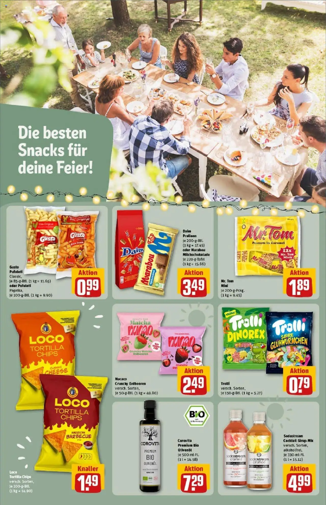 Rewe prospekt Karben	 - gültig ab dem 24.08.2025 | Seite: 18 | Produkte: Olivenol, Erdbeeren, Chips, Sodastream