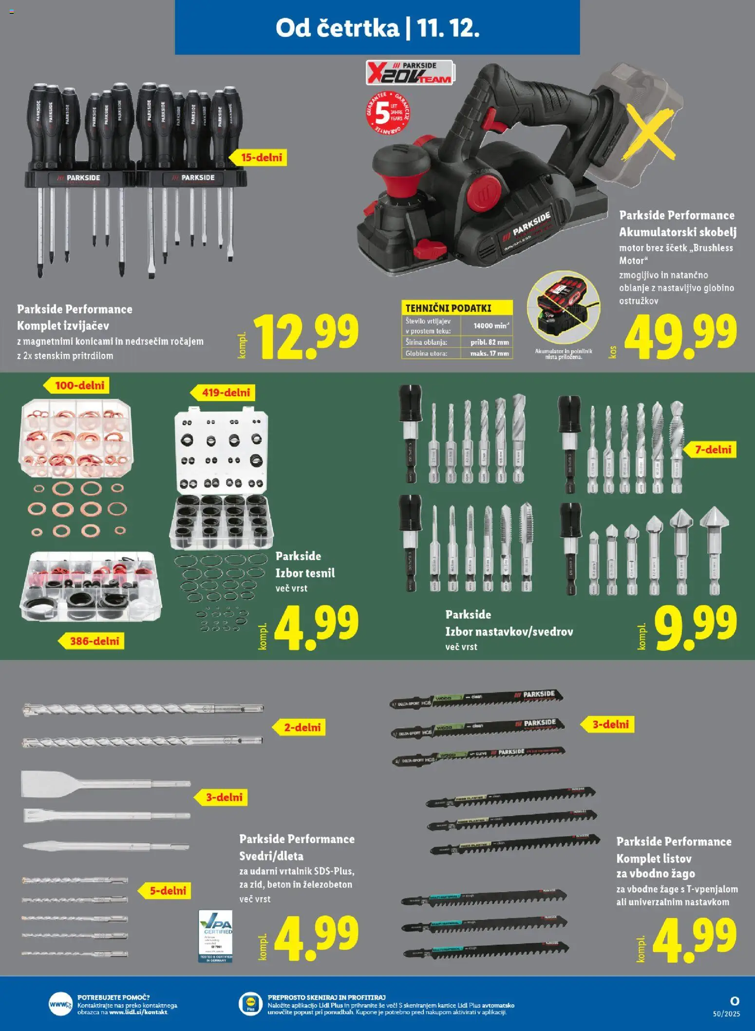 Novi Lidl katalog ponudbe – veljaven od 11.12.2025 | Stran: 27 | Izdelki: Akumulator, Polnilnik, Beton, Vrtalnik
