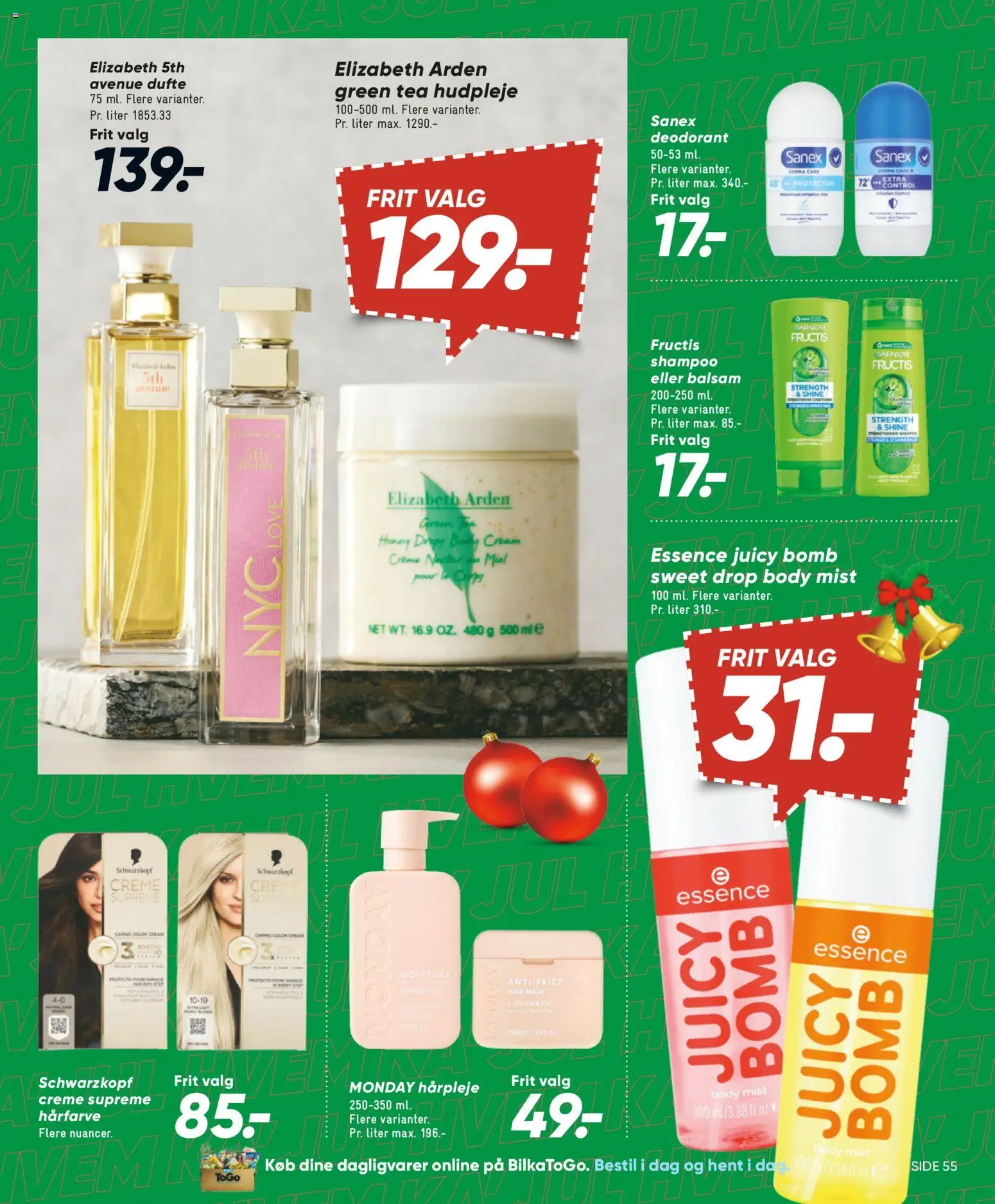 Bilka tilbudsavis – gyldig fra 28.11.2025 | Side: 65 | Produkter: Shampoo, Balsam, Creme, Deodorant