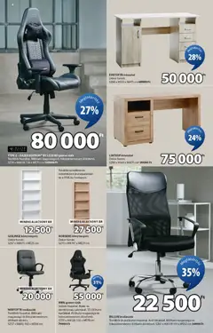 JYSK Akciós újság - amely érvényes a következő dátumtól: 02.02.2026 | Oldal: 4 | Termékek: Könyvespolc, Gamer szék, Szék, Íróasztal