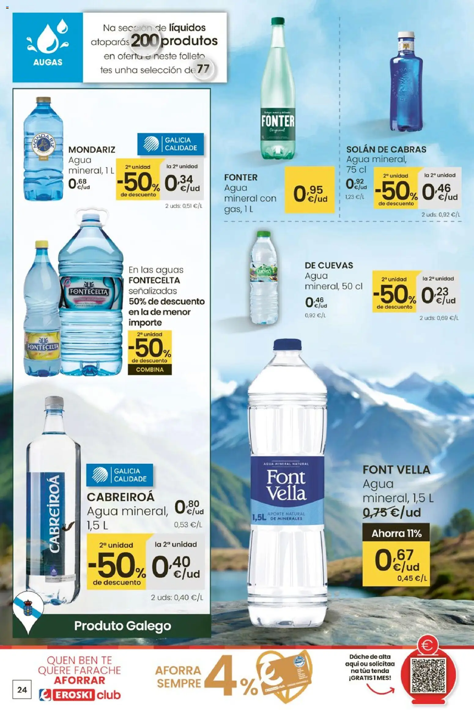 Eroski - Entroido do aforro │ válido desde el 12.02.2026 | Página: 24 | Productos: Té, Agua mineral